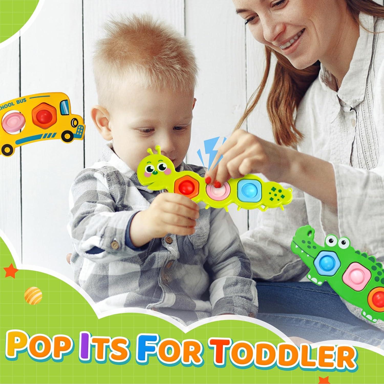 Juguetes Sensoriales Fidget Popper Chilvil para Bebés 12+ Meses