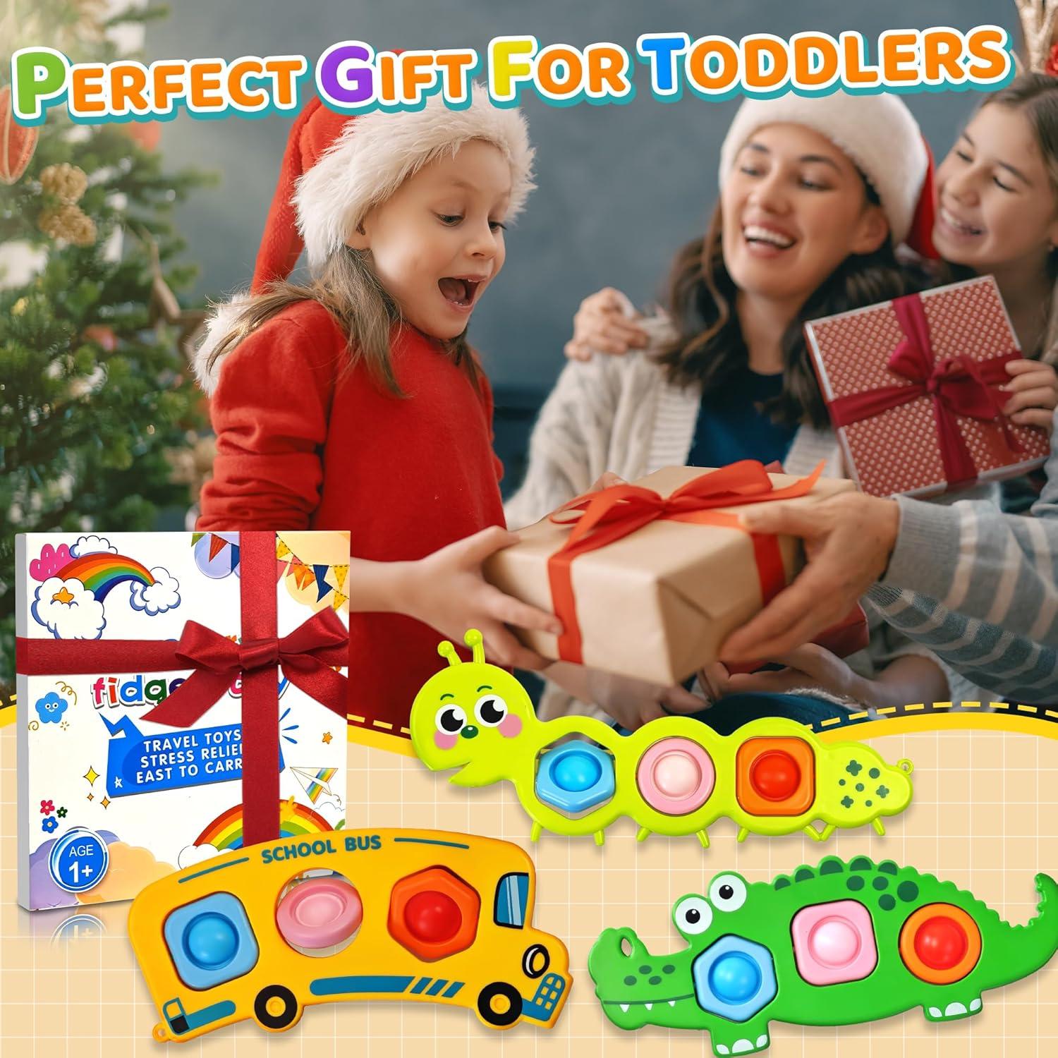 Juguetes Sensoriales Fidget Popper Chilvil para Bebés 12+ Meses