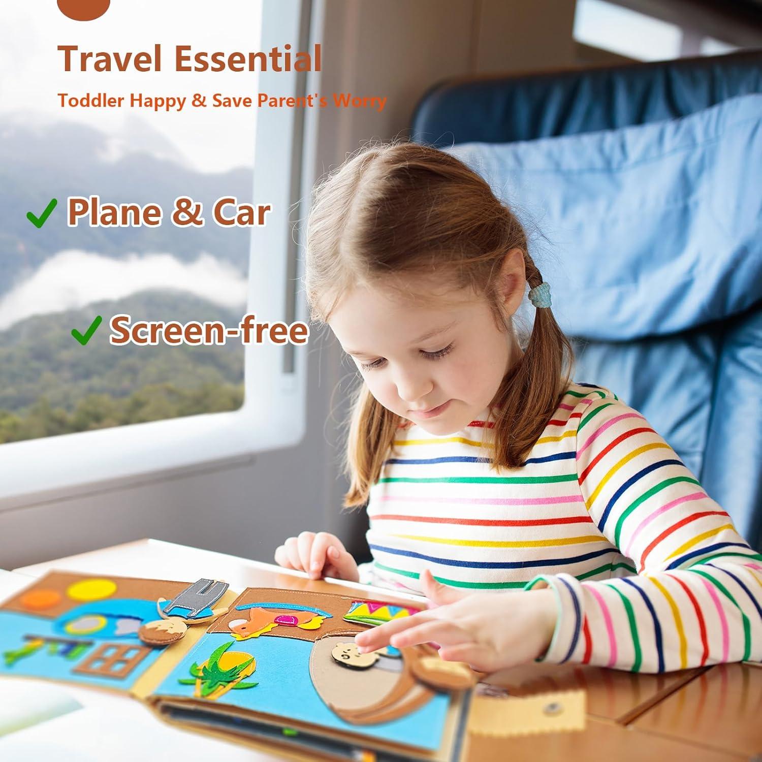 Libro Ocupado Montessori Sendhjurf 21.1x20.6 cm para Niños 3-8 Años