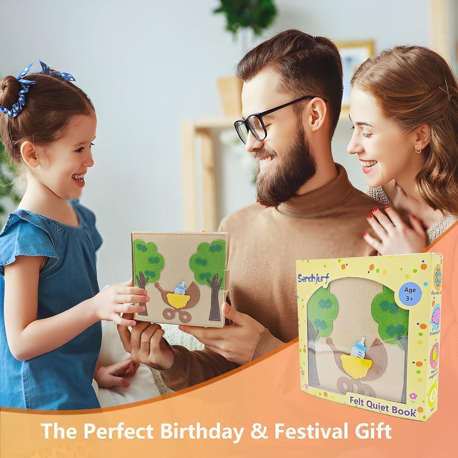 Libro Ocupado Montessori Sendhjurf 21.1x20.6 cm para Niños 3-8 Años