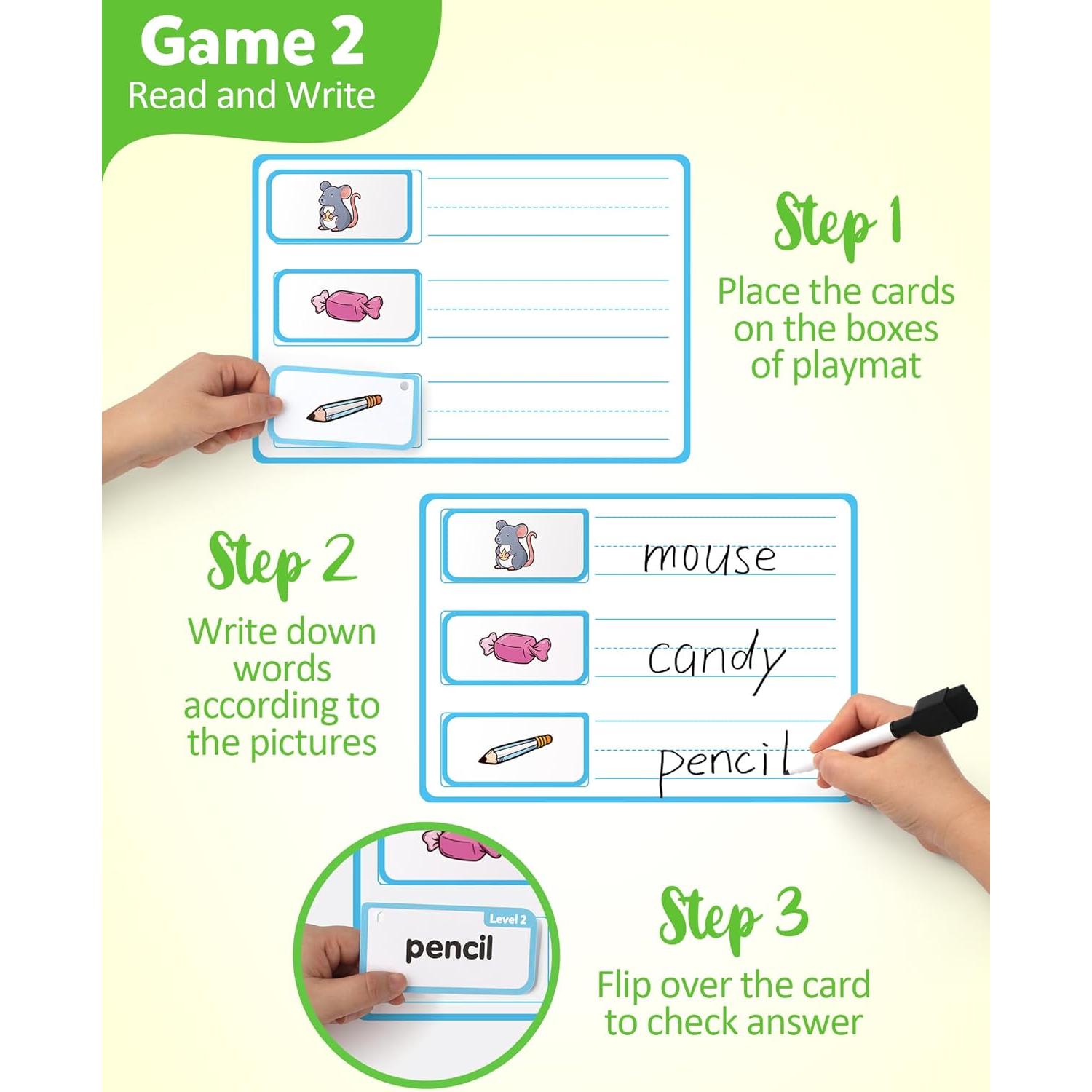 Tarjetas Didácticas Coogam 220 Palabras para Niños 3-5 Años