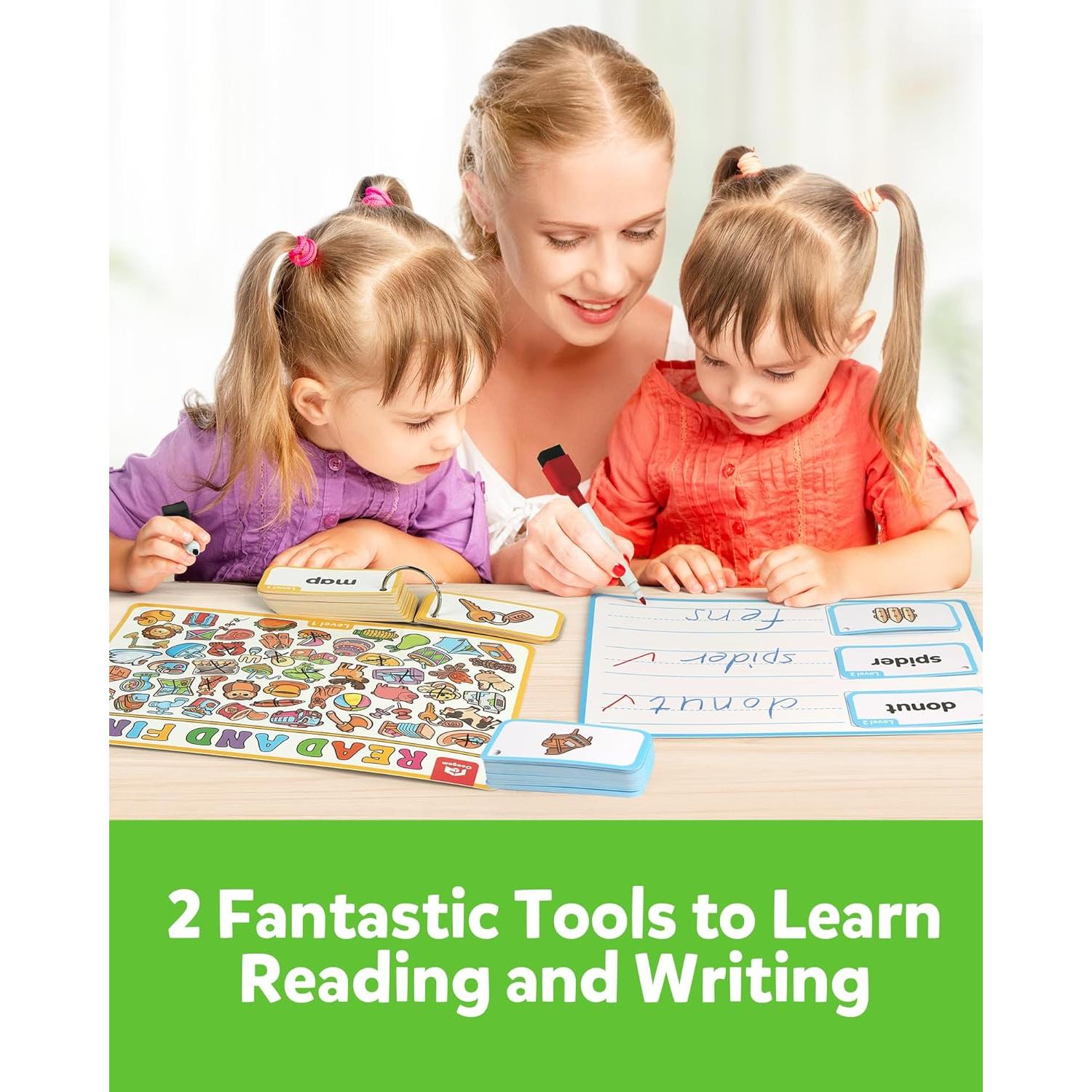 Tarjetas Didácticas Coogam 220 Palabras para Niños 3-5 Años