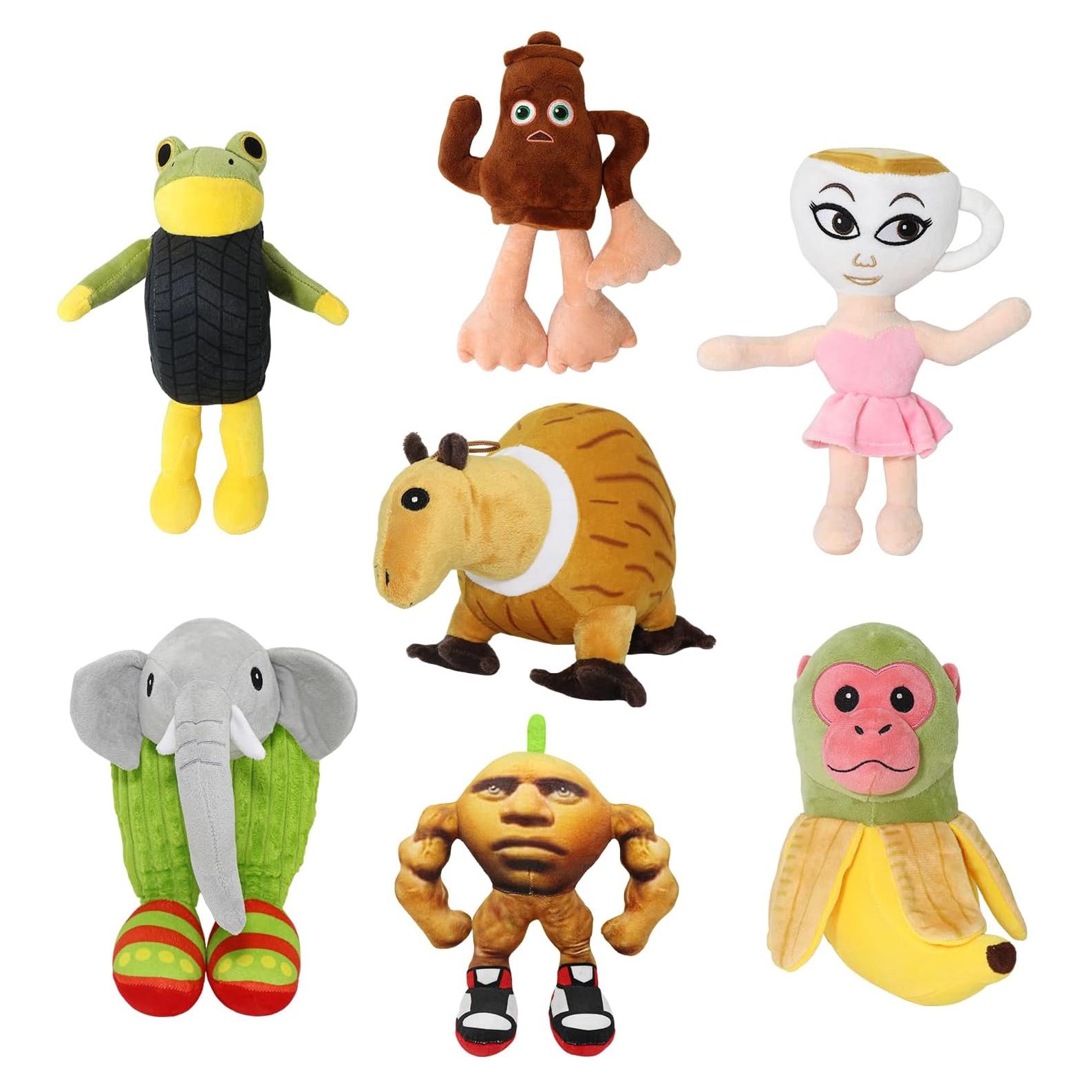 Peluche Cerebro Italiano 7pcs - Regalo Divertido para Niños y Adultos