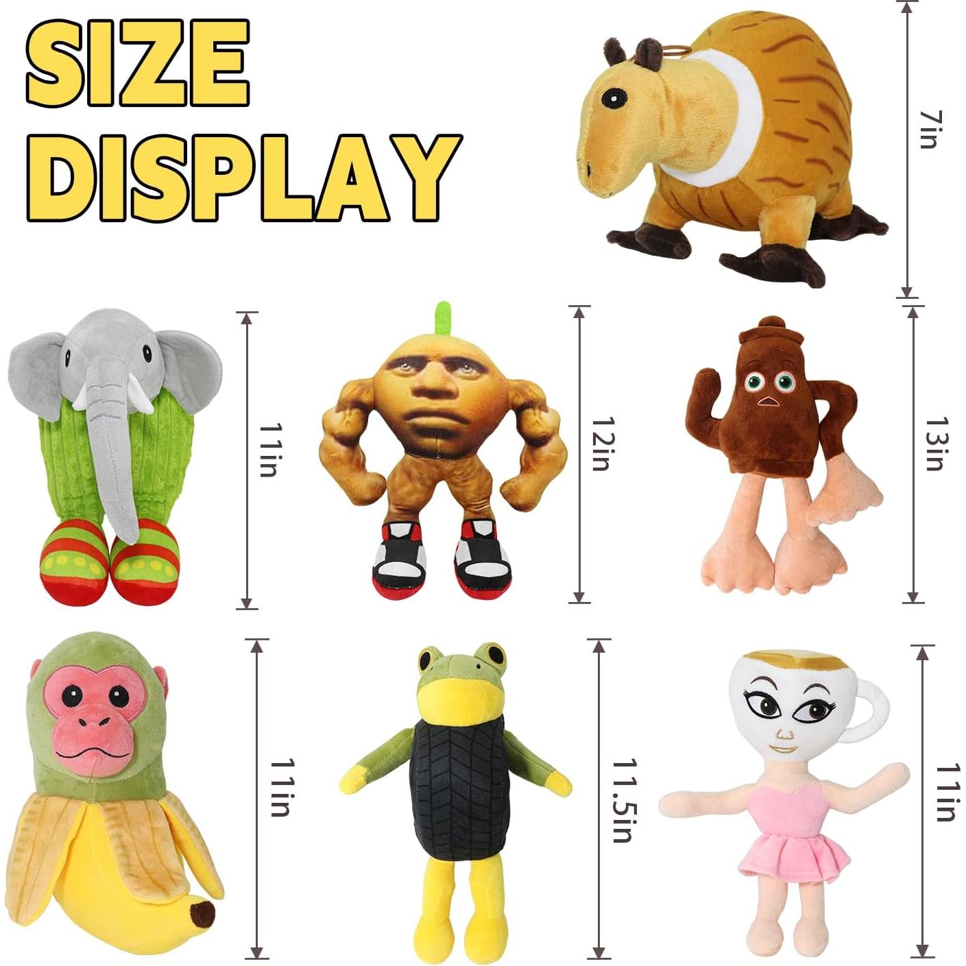 Peluche Cerebro Italiano 7pcs - Regalo Divertido para Niños y Adultos