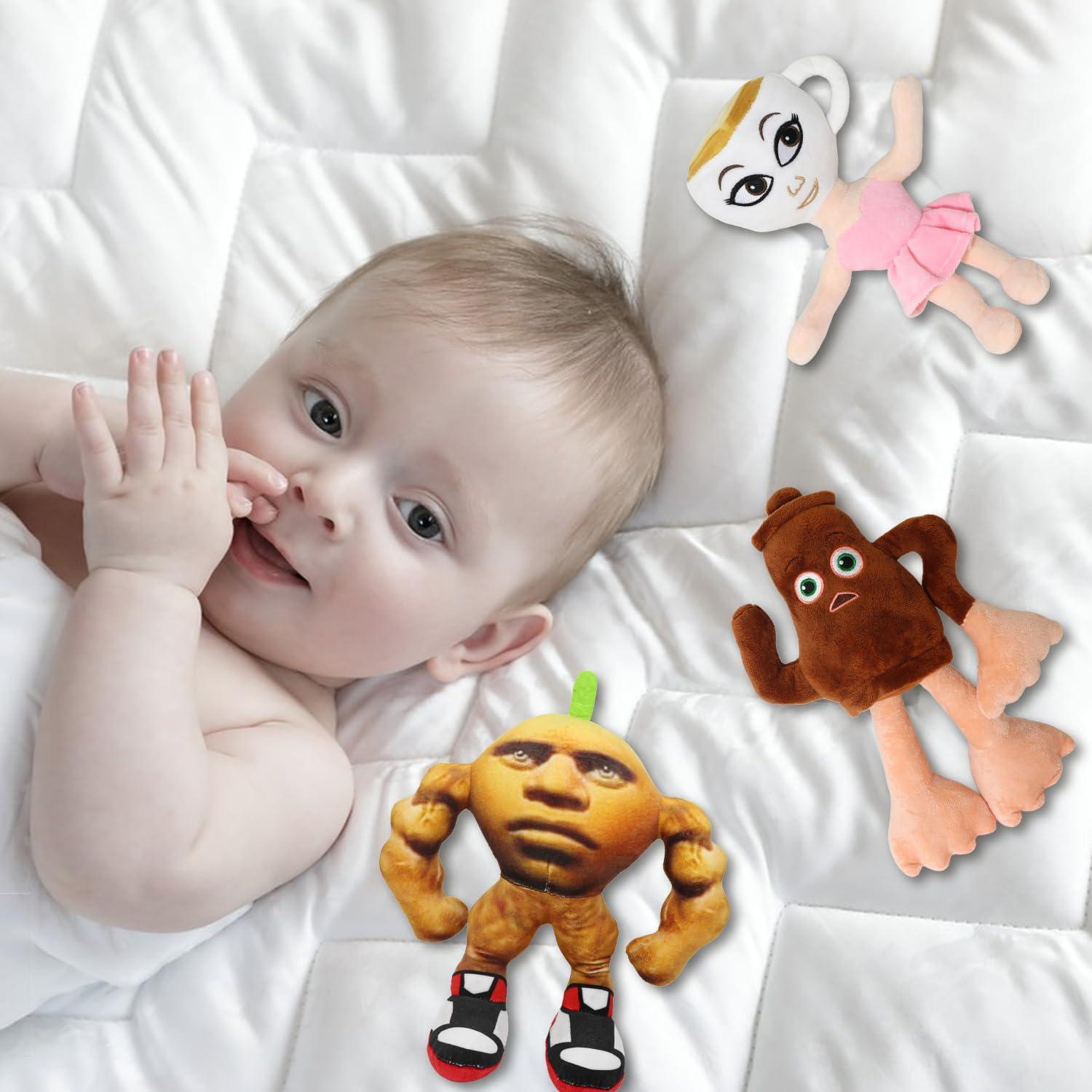 Peluche Cerebro Italiano 7pcs - Regalo Divertido para Niños y Adultos