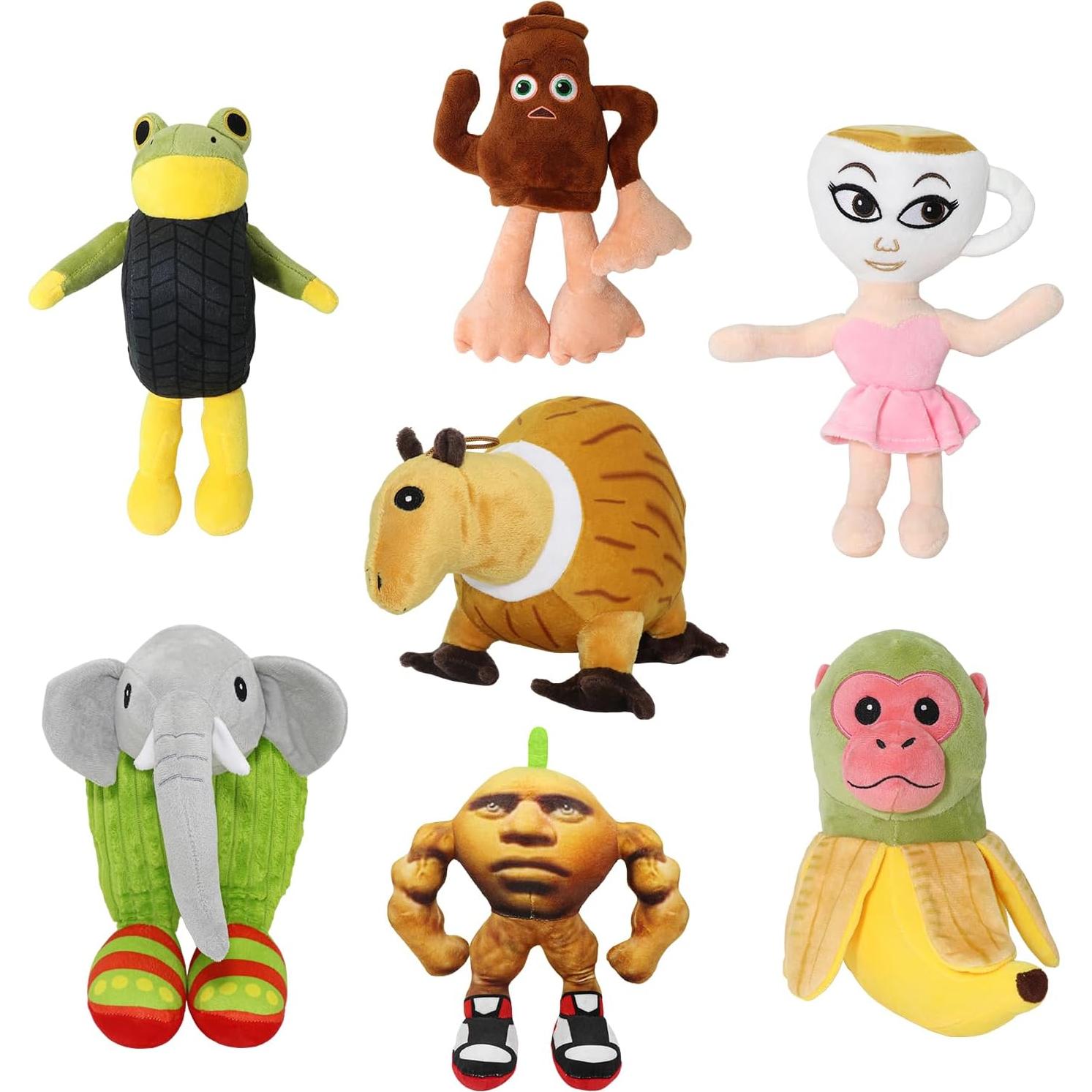 Peluche Cerebro Italiano 7pcs - Regalo Divertido para Niños y Adultos