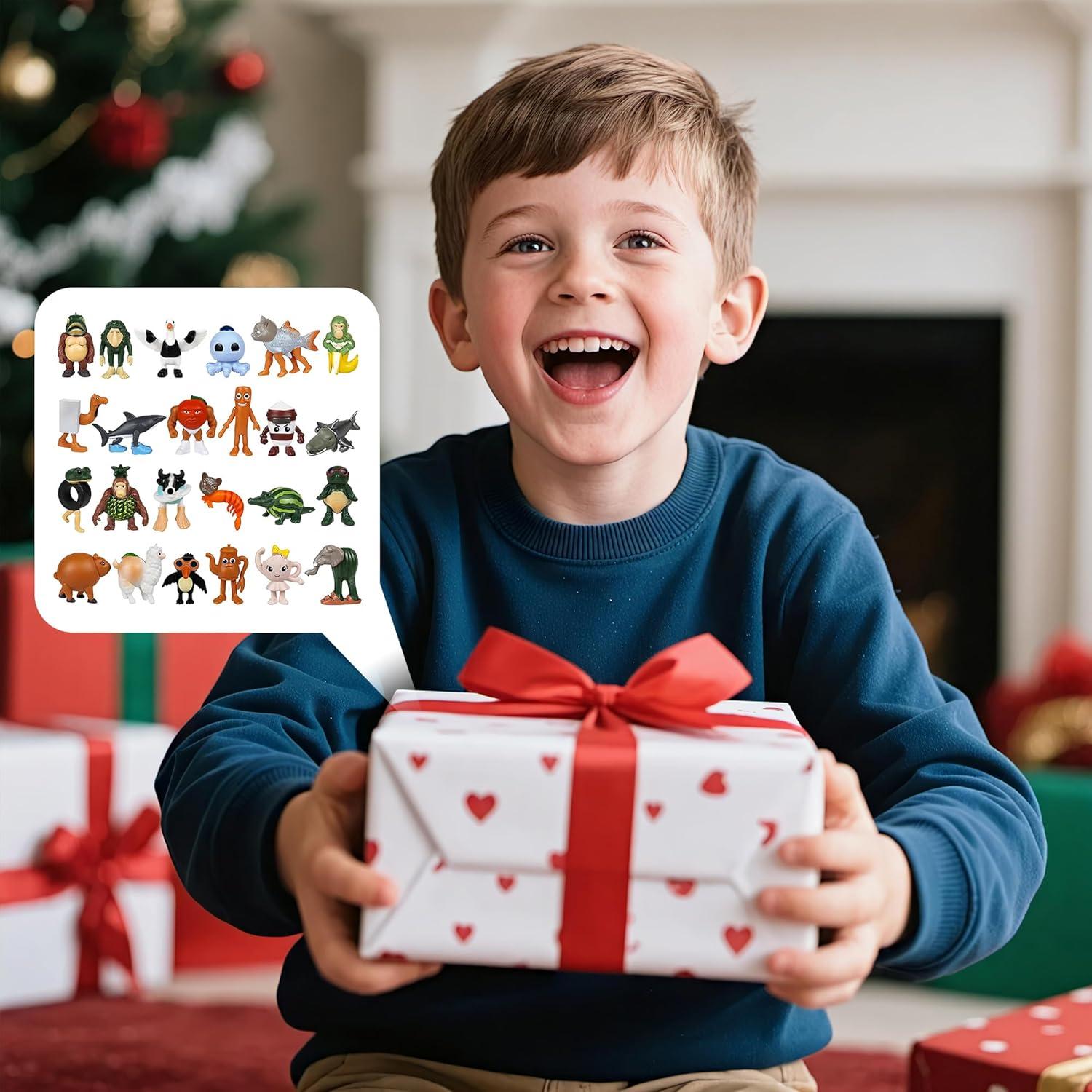 24 Figuras de Tiburón Meme Brainrot Italiano 5.1 cm PVC