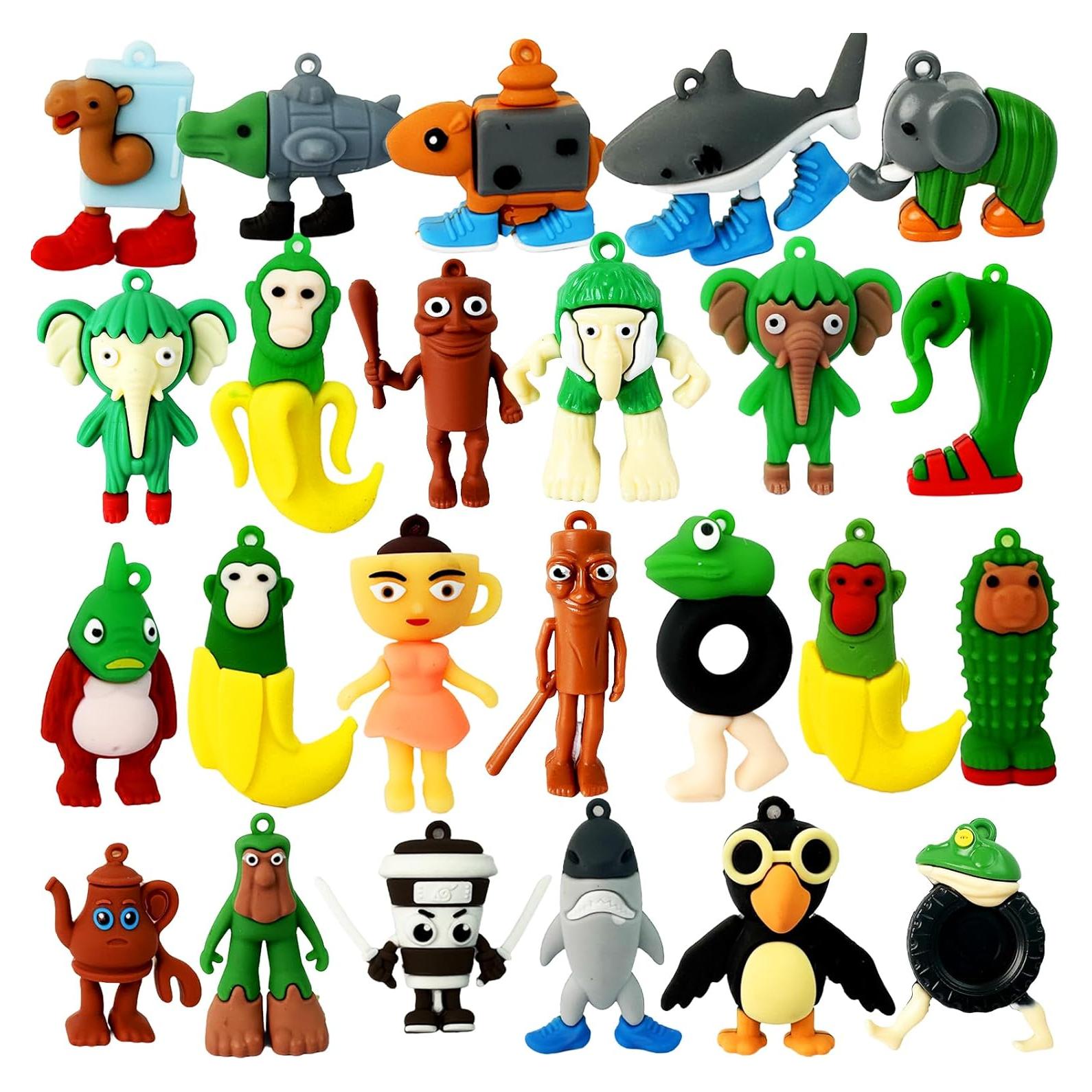 24 Juguetes de Silicona Brainrot DONGYING, Figuras Divertidas 6.5cm