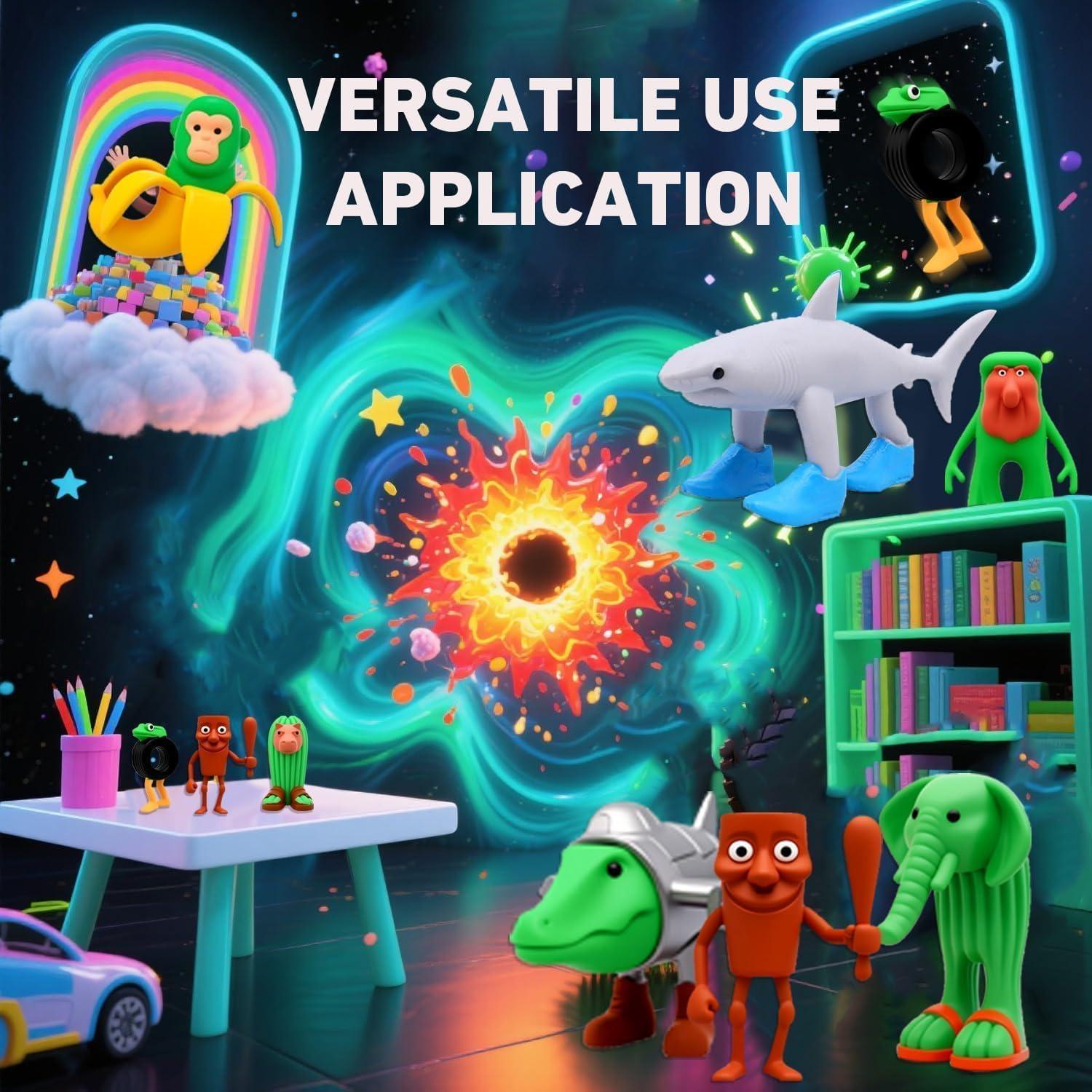 24 Juguetes de Silicona Brainrot DONGYING, Figuras Divertidas 6.5cm