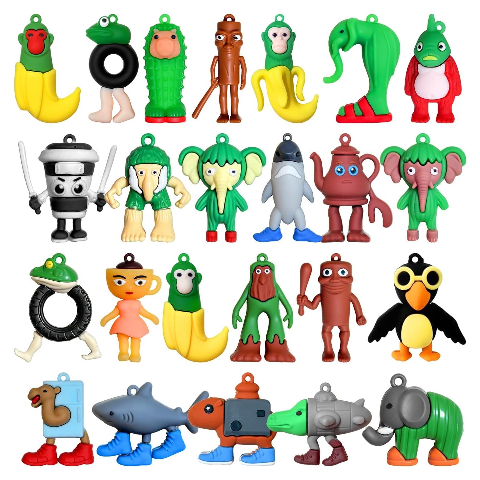 Italian Brainrot Toys 24 Packs Action Figures Includes Tralalero Tralala, Tung Tung Sahur & More – Mini Collectible Brainrot Toys for Desk Decor, Birthday Gifts & Meme Lovers