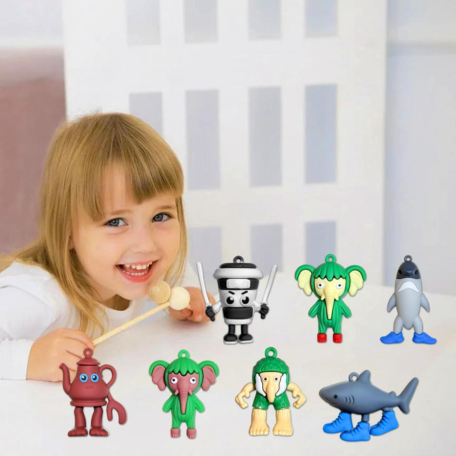 Italian Brainrot Toys 24 Packs Action Figures Includes Tralalero Tralala, Tung Tung Sahur & More – Mini Collectible Brainrot Toys for Desk Decor, Birthday Gifts & Meme Lovers