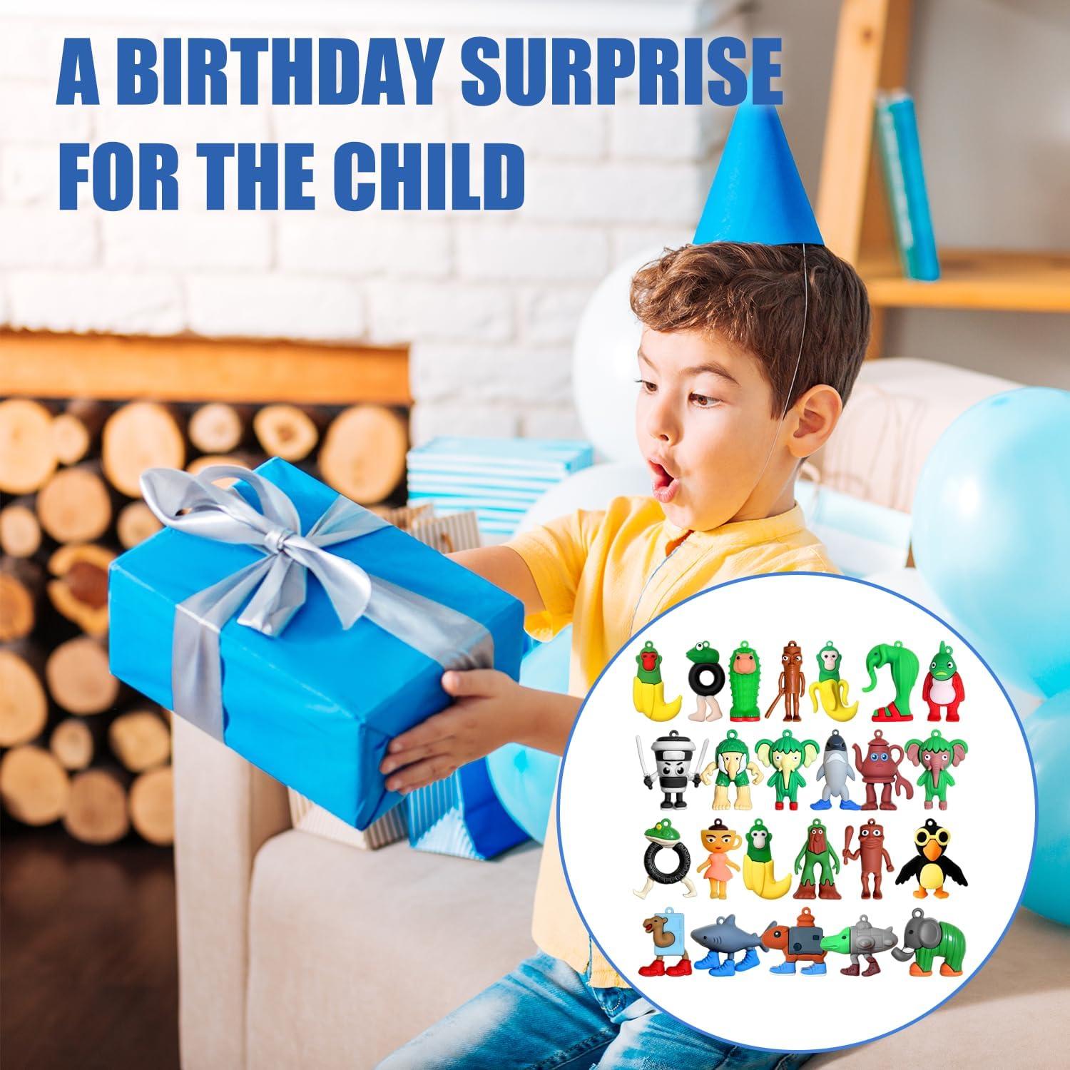 Italian Brainrot Toys 24 Packs Action Figures Includes Tralalero Tralala, Tung Tung Sahur & More – Mini Collectible Brainrot Toys for Desk Decor, Birthday Gifts & Meme Lovers