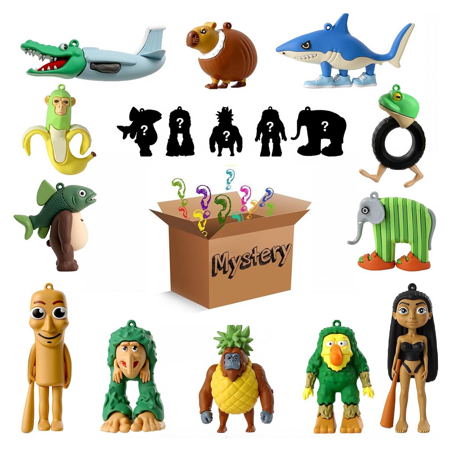 Figuras de Juguete Italian Brainrot - 5 Figuras Sorpresa de Silicona