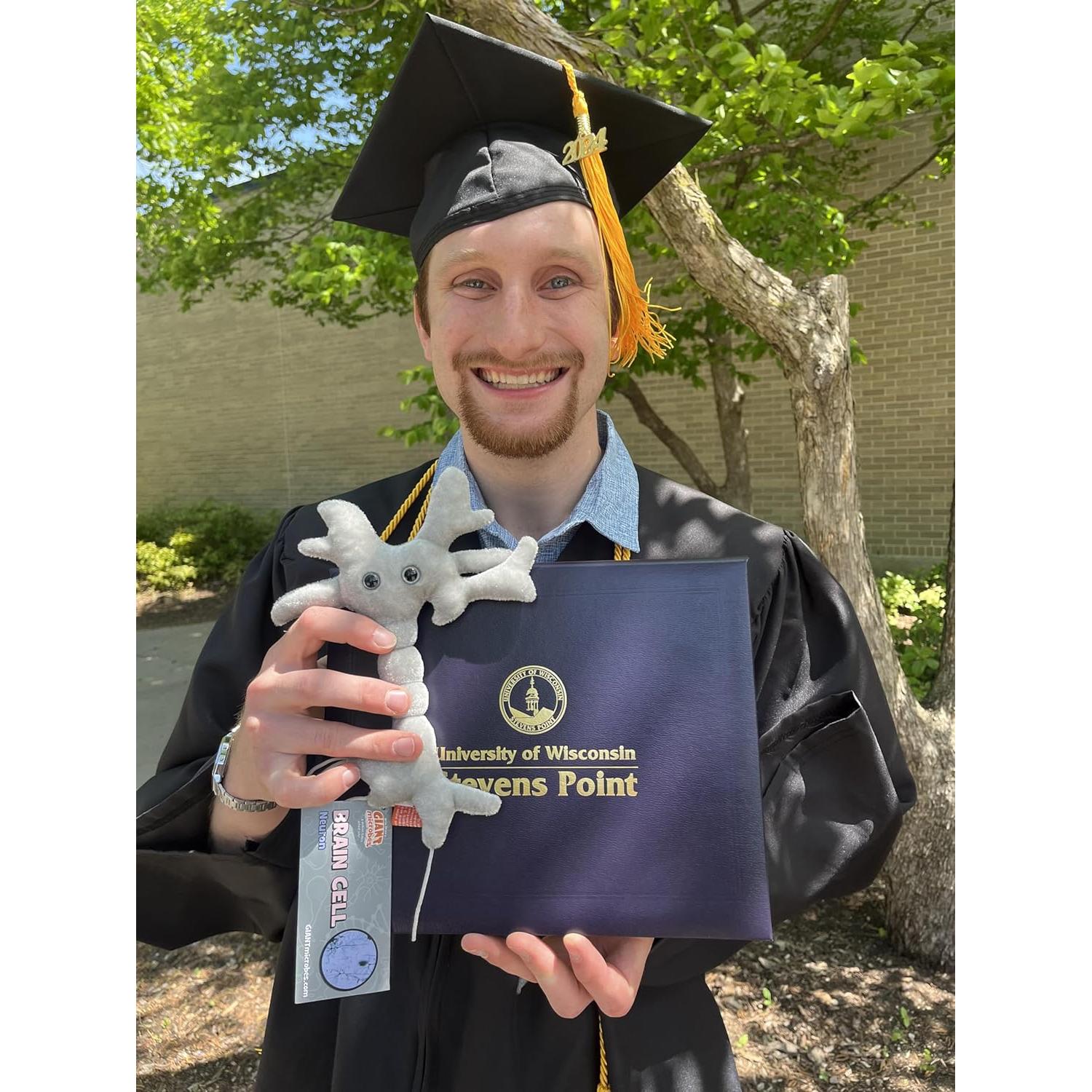 Peluche Neurona GIANTmicrobes 25.4 cm Educativo Salud Mental