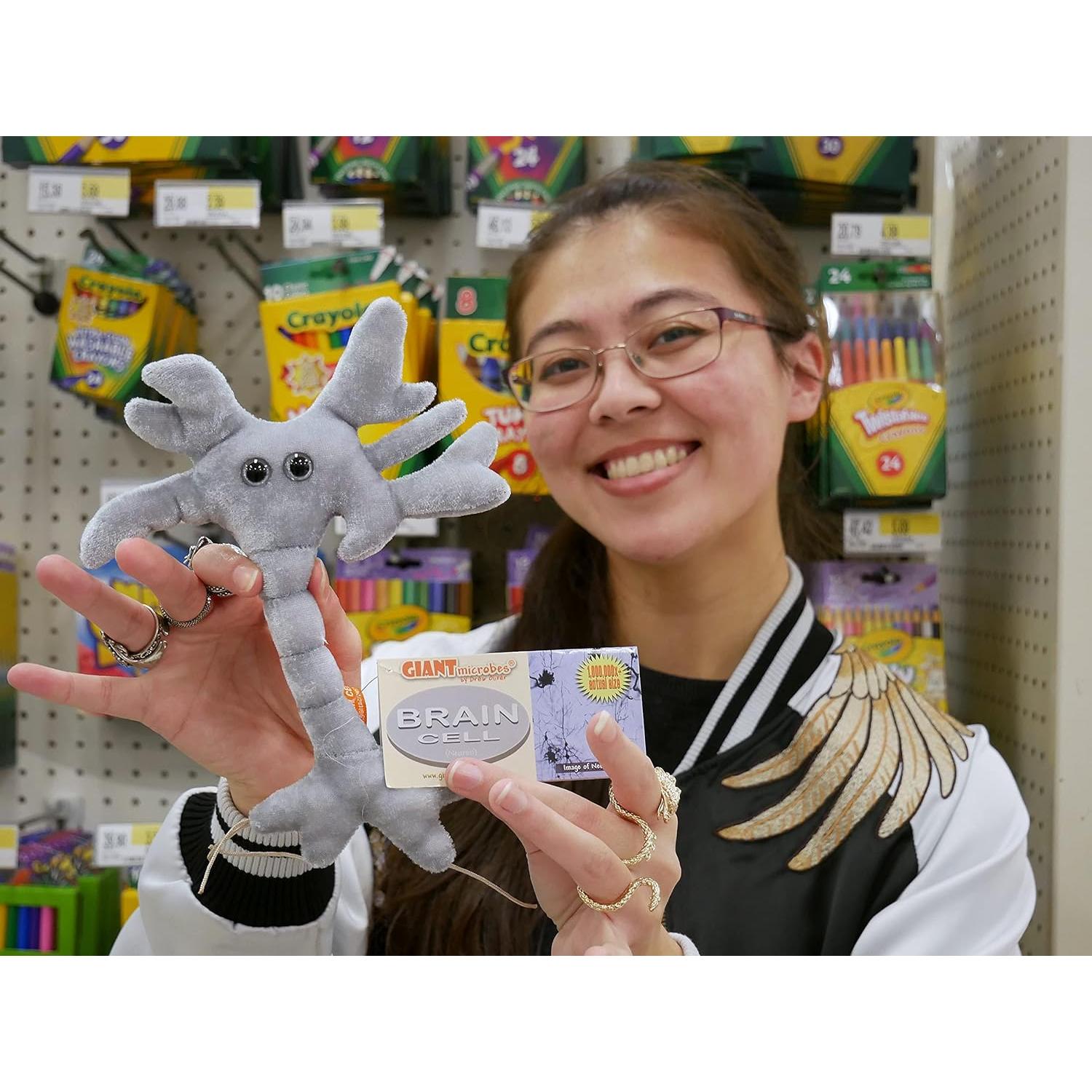 Peluche Neurona GIANTmicrobes 25.4 cm Educativo Salud Mental