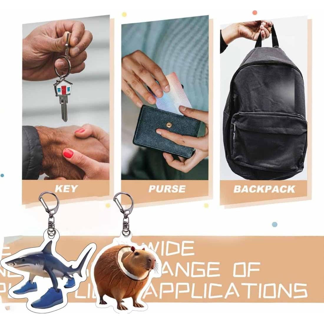 24 Llavero de Peluche Mitológico IA - Animales Divertidos 2-3"