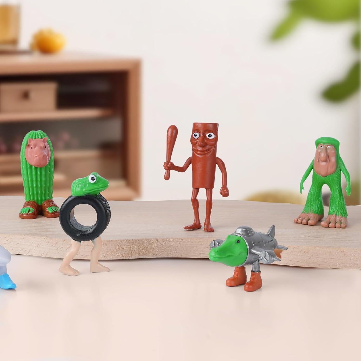 Set de 8 Juguetes Italianos Brainrot - Figuras de Animales