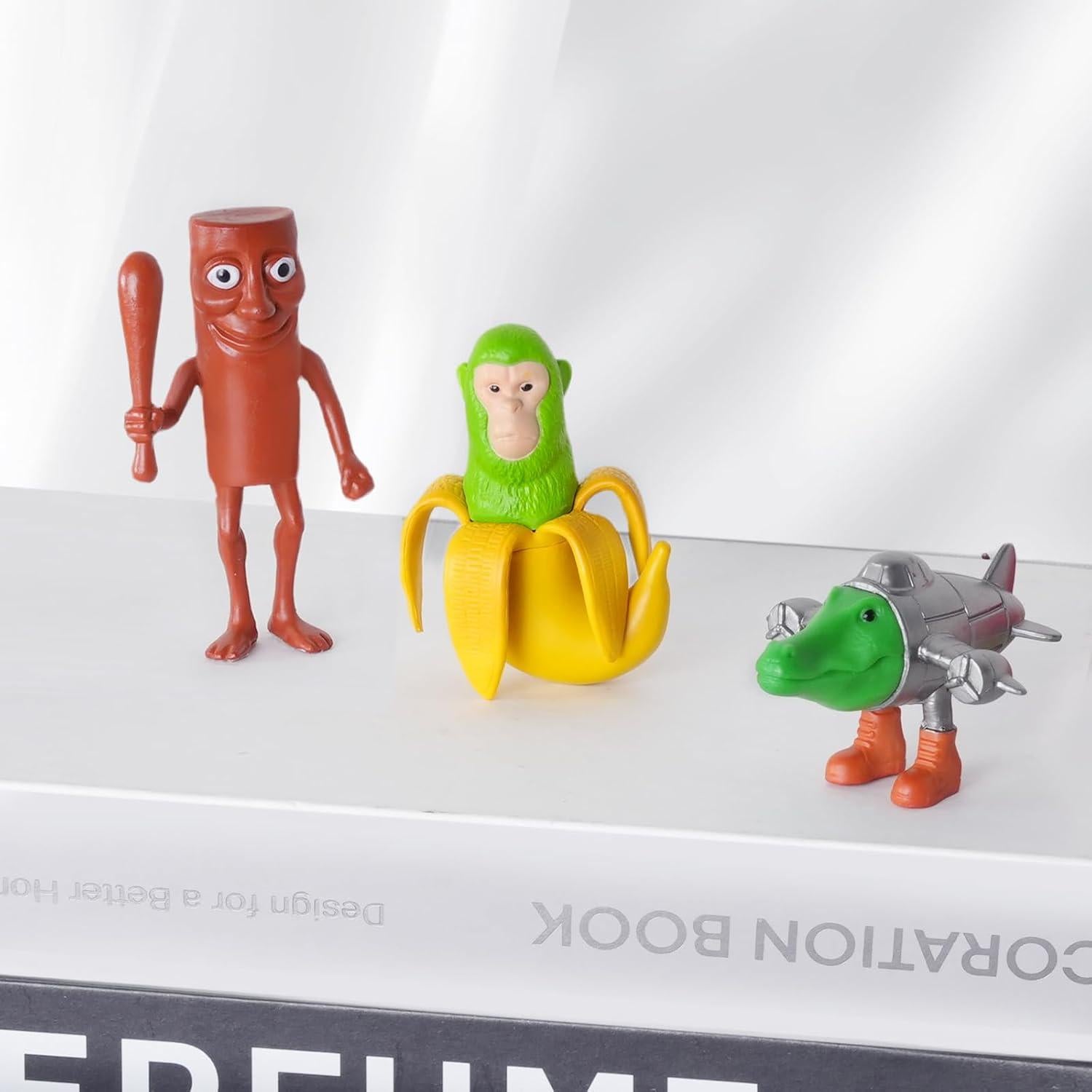 Set de 8 Juguetes Italianos Brainrot - Figuras de Animales