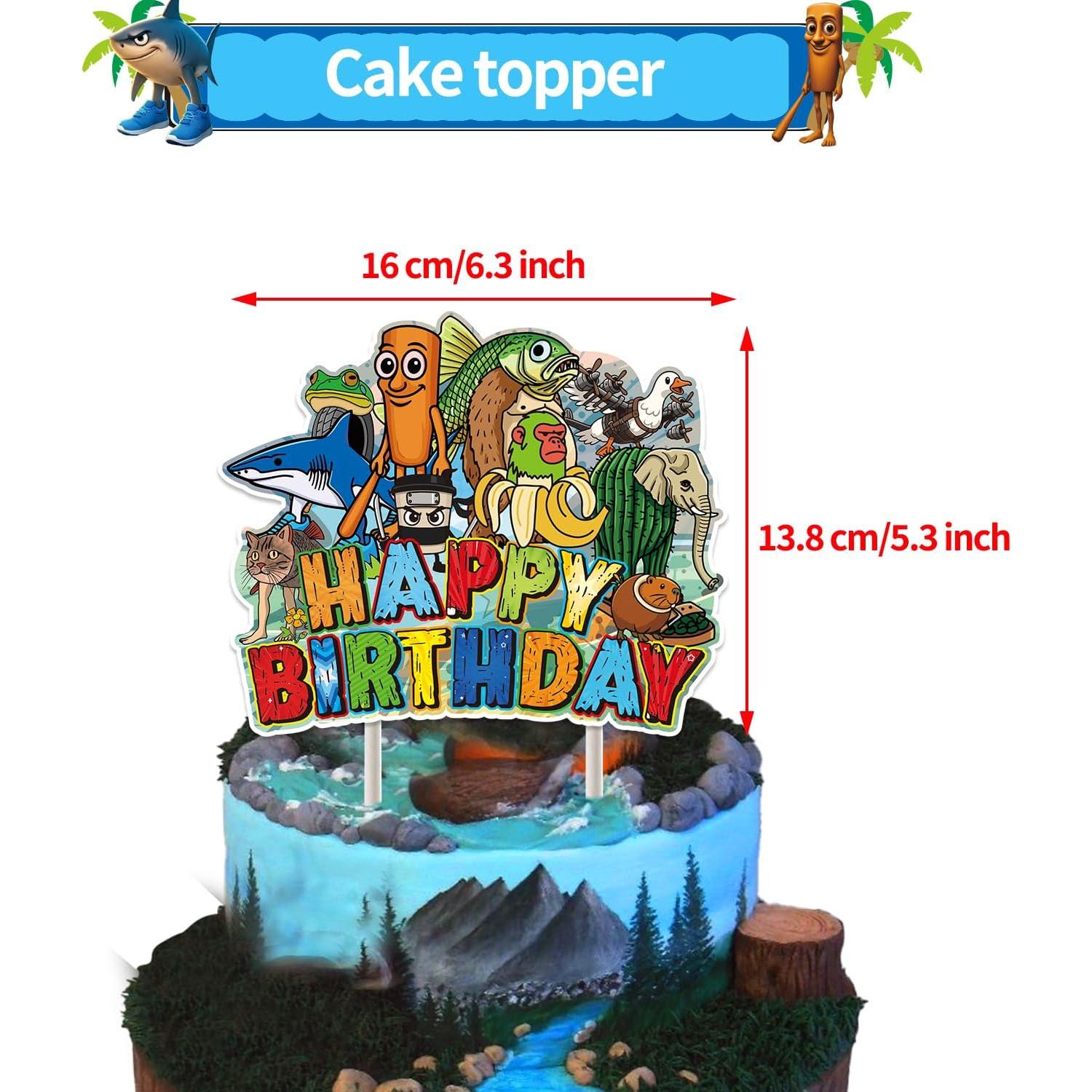 Conjunto de Decoraciones para Cumpleaños IVYQXG Tema Animales