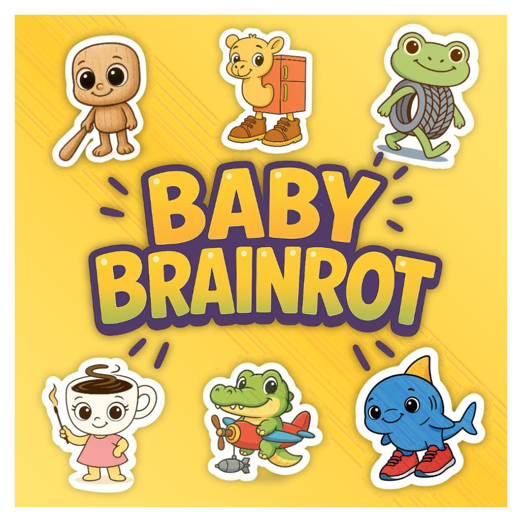 Italian Baby Brainrot Coloring book: +40 Cute and funny character to color for Childrens and Adults