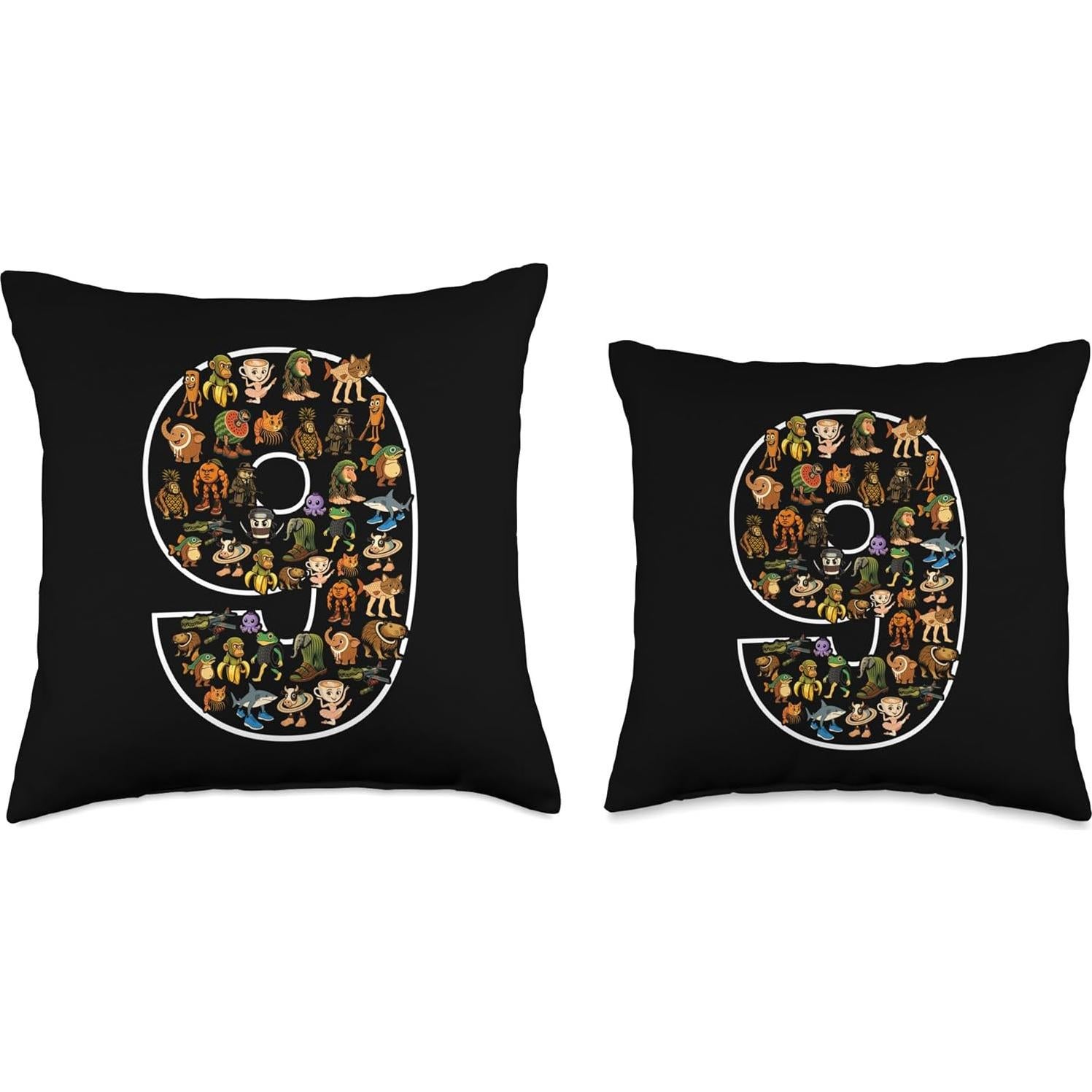 Cojín de Cumpleaños 9 años Meme Italiano 40x40 cm