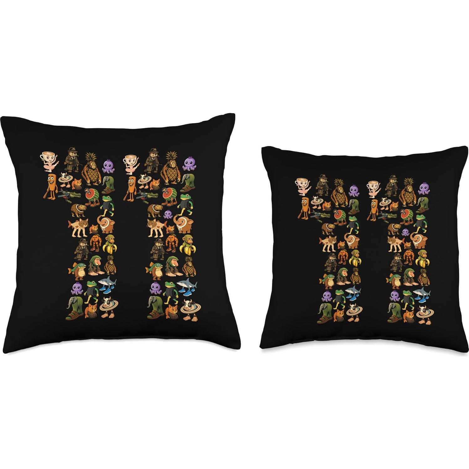 Cojín de Cumpleaños Brainrot Italiano 11 Años 40x40 cm