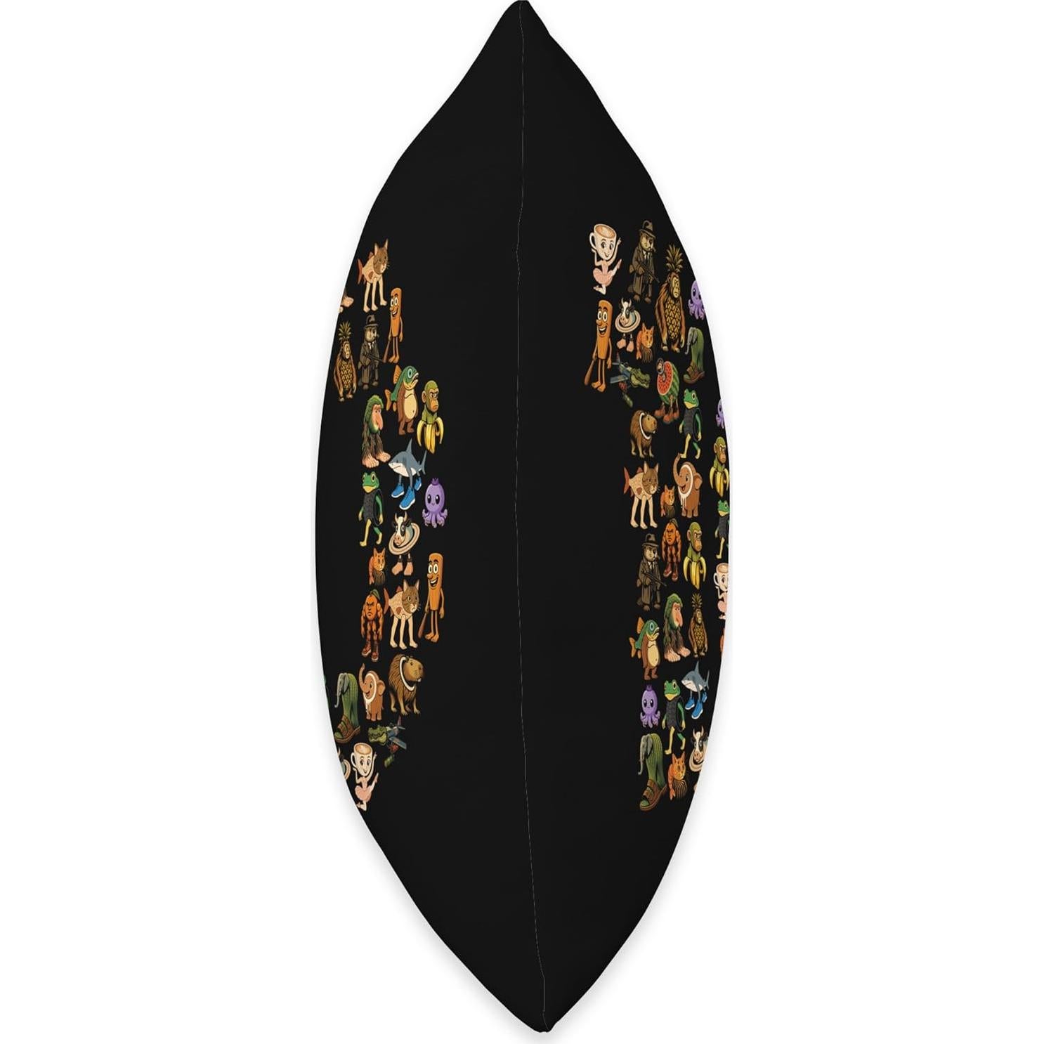 Cojín de Cumpleaños Brainrot Italiano 18x18 cm para Niños