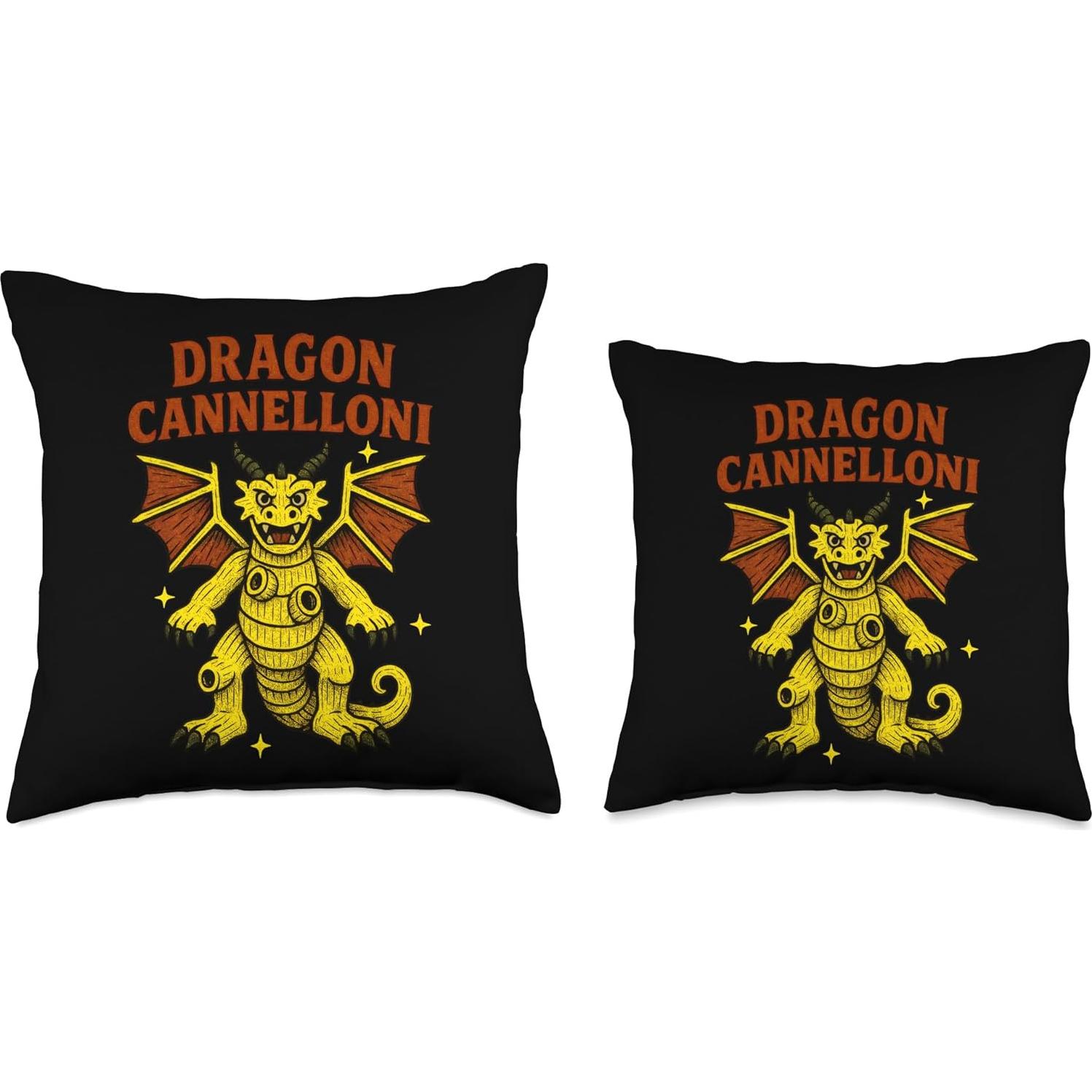 Almohada Caneloni Dragón 18x18 cm - Memes Divertidos