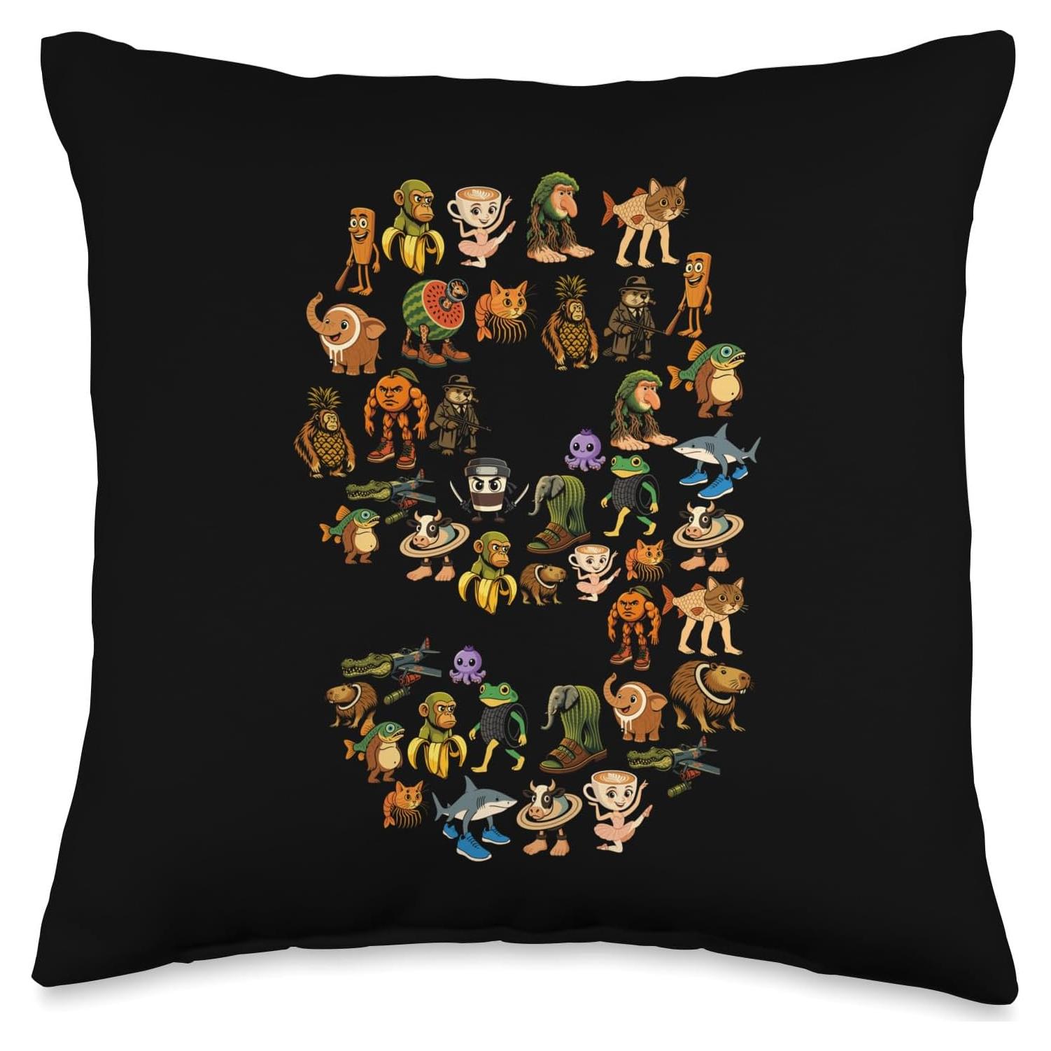 Cojín de Cumpleaños 9 años Meme Divertido 40x40 cm