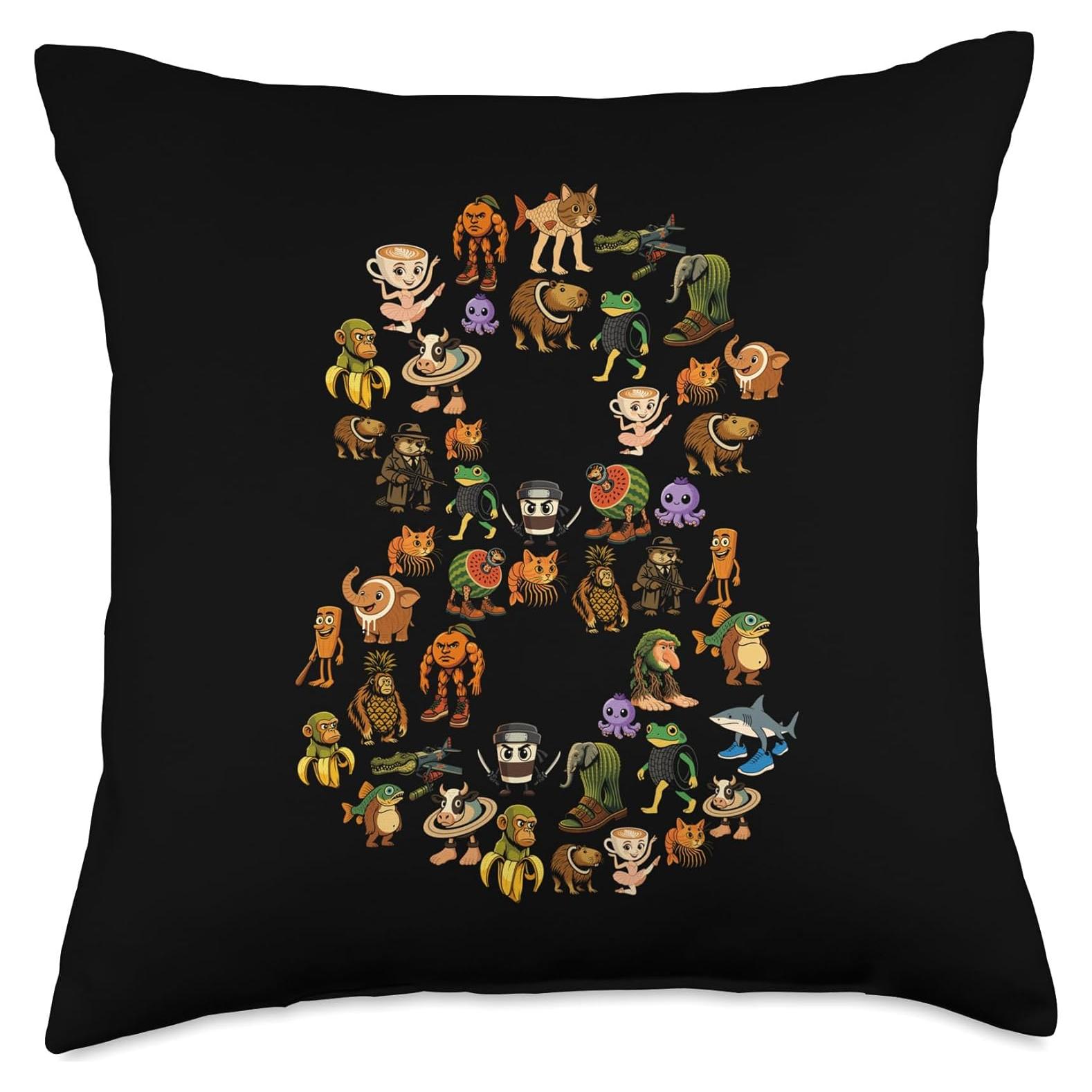 Almohada 18x18" Italian Brainrot Cumpleaños 8 Años