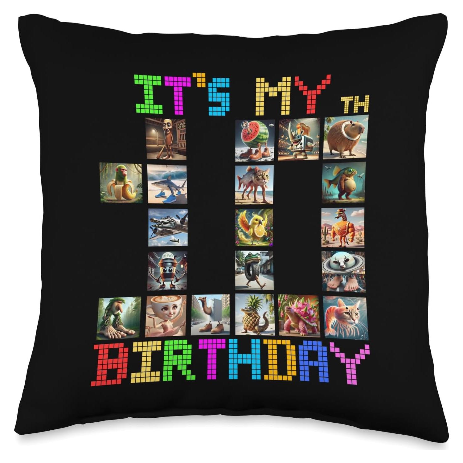 Cojín Divertido para Cumpleaños 10 Años - IgnisPath