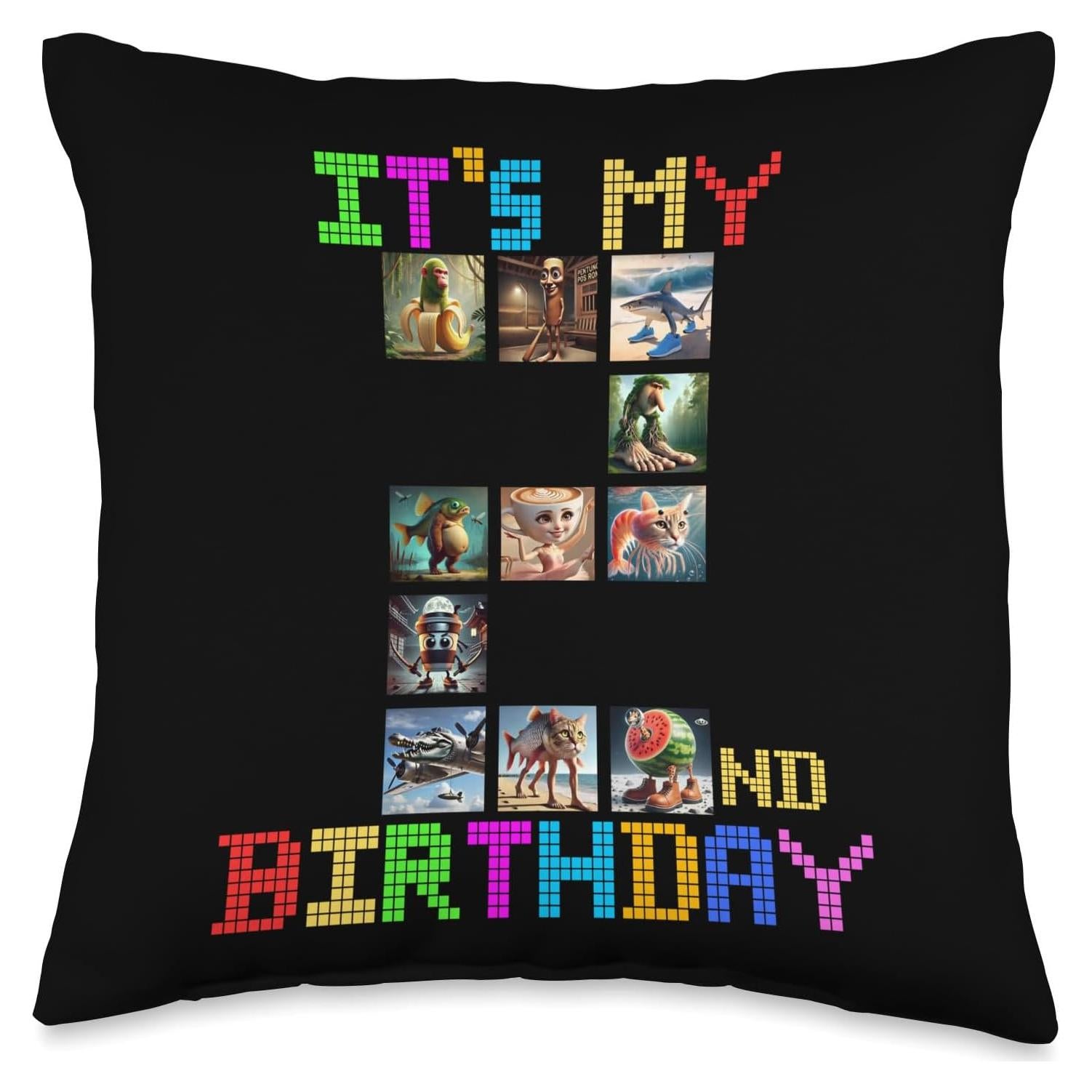 Cojín Divertido para Bebé 2do Cumpleaños Meme Italiano 40x40cm