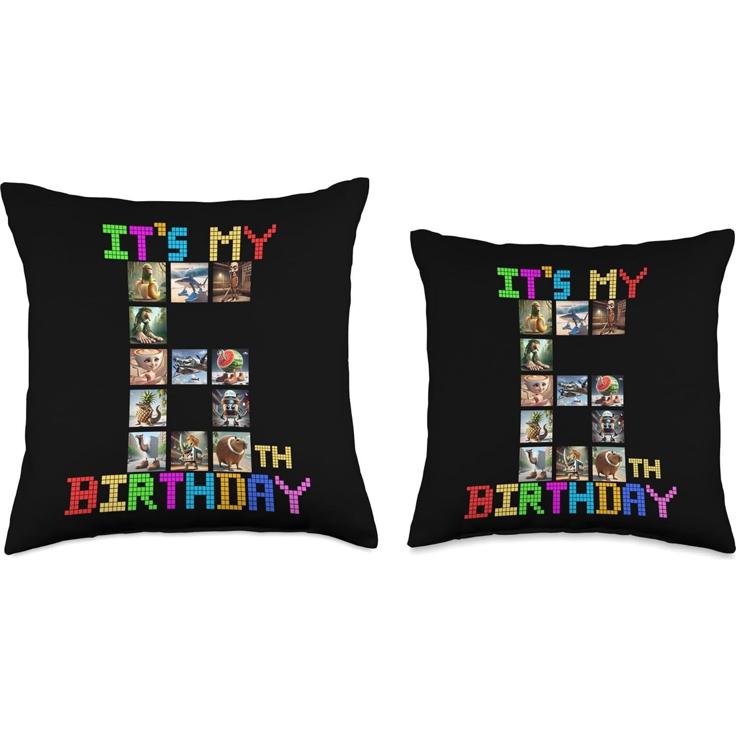 Cojín Divertido para Cumpleaños 6to Bebé Meme Italiano 18x18