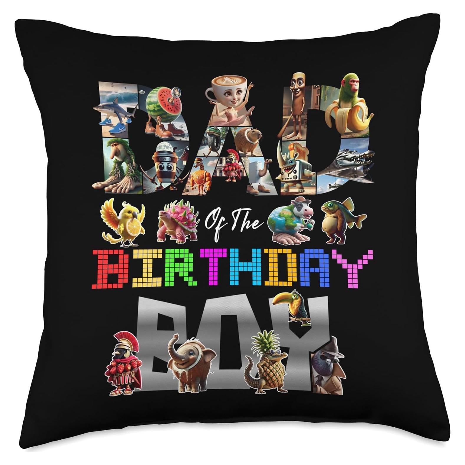 Cojín Papá del Niño de Cumpleaños Meme Italiano 18x18