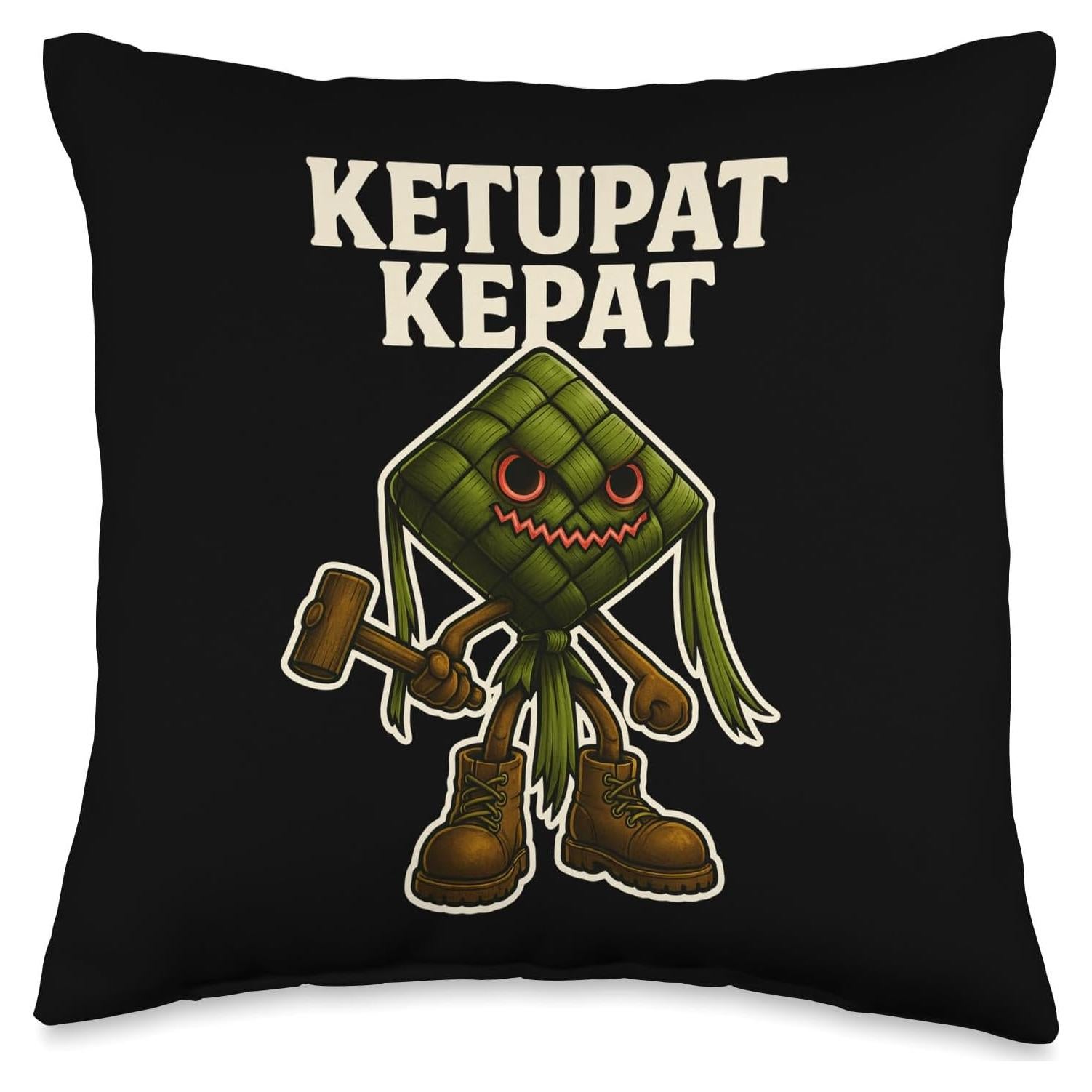 Almohadón de Memes Ketupat Kepat 40x40 cm para Niños