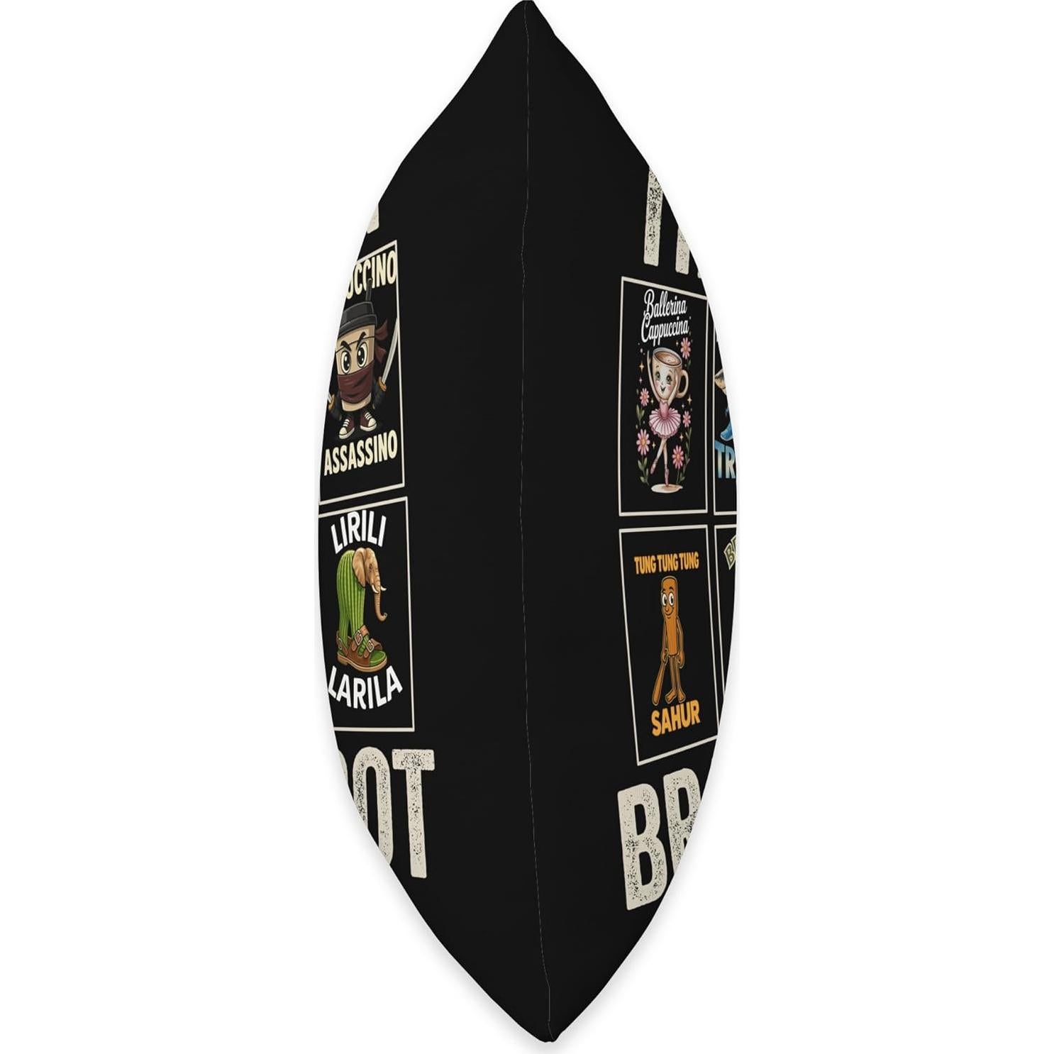 Cojín Divertido Cerebro Italiano 40x40 cm - 100% Poliéster