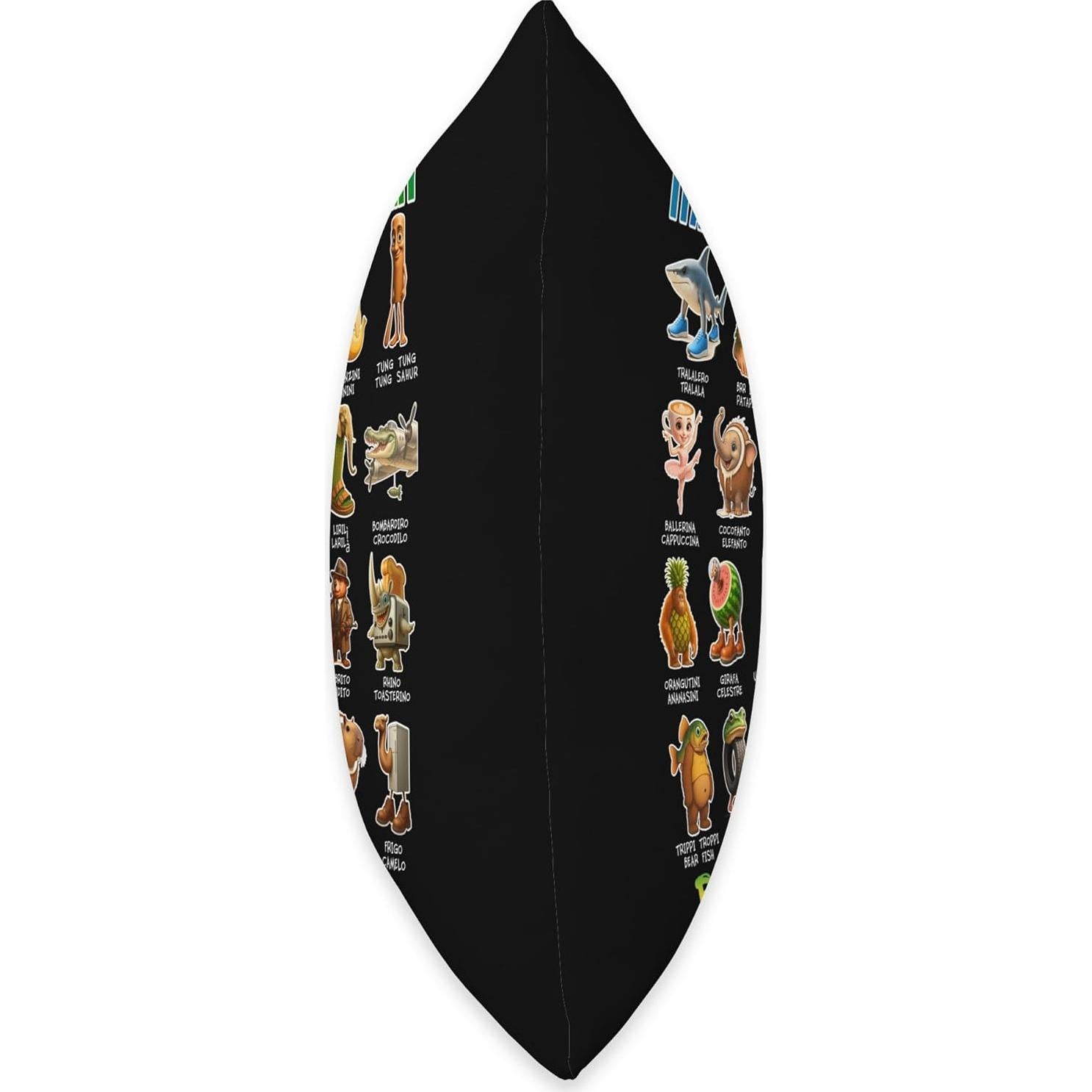 Cojín Memoria Italiana Divertida 16x16 cm Caos Regreso a Clases