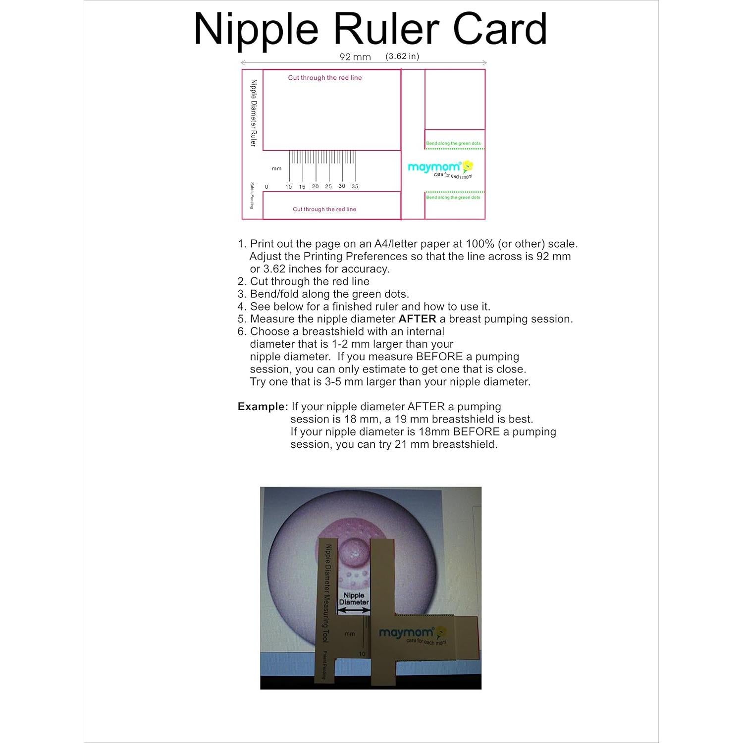 Kit Extractor de Leche Maymom 21 mm Compatible Medela