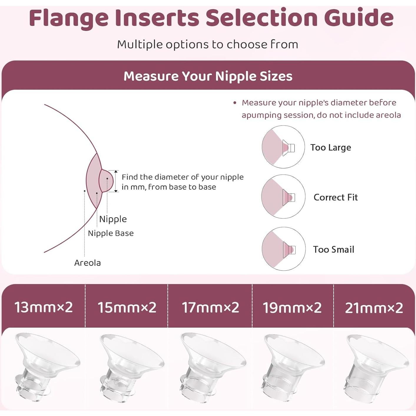 Kit de Tamaño de Brida 3 en 1 Nursi Luna 10PCS 13-21mm