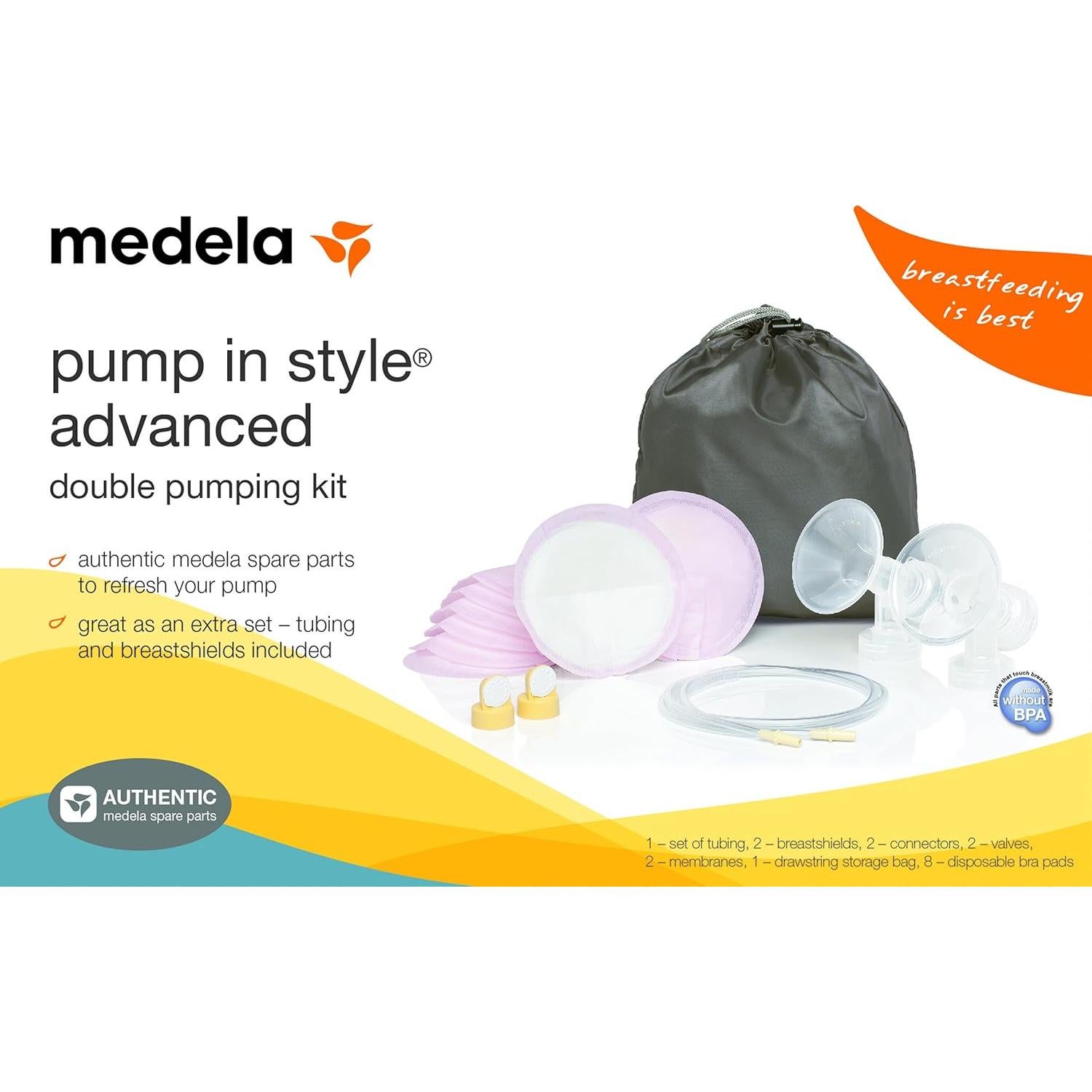 Kit de Doble Extracción Medela Pump in Style Advanced - Piezas Auténticas