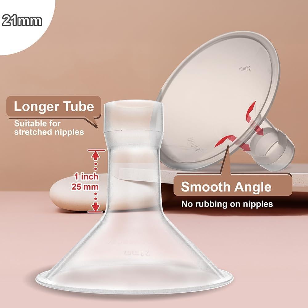 Flange de 21mm Nenesupply para Extractores Medela - 2 Piezas