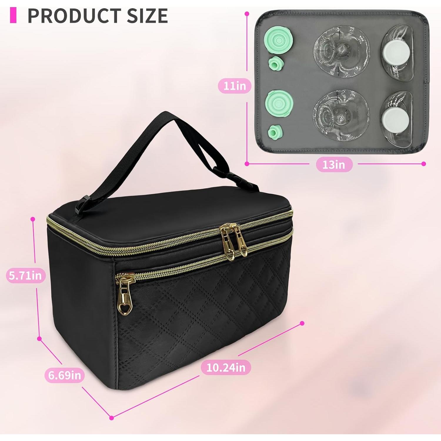 Bolsa de Transporte para Extractores de Leche Elvie y Medela - Compacta y Impermeable