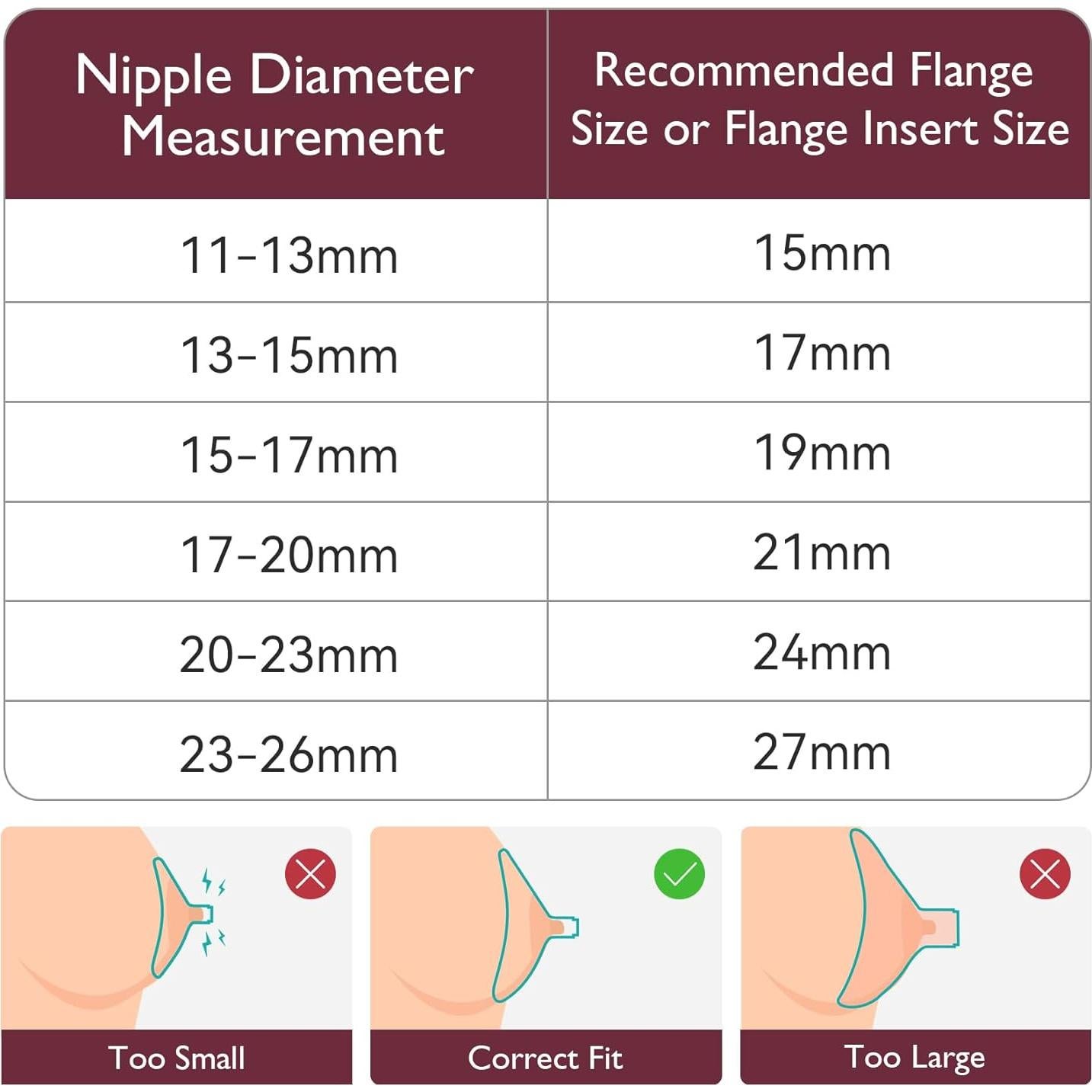 Regla de pezón Momcozy de silicona flexible 23x12.5cm