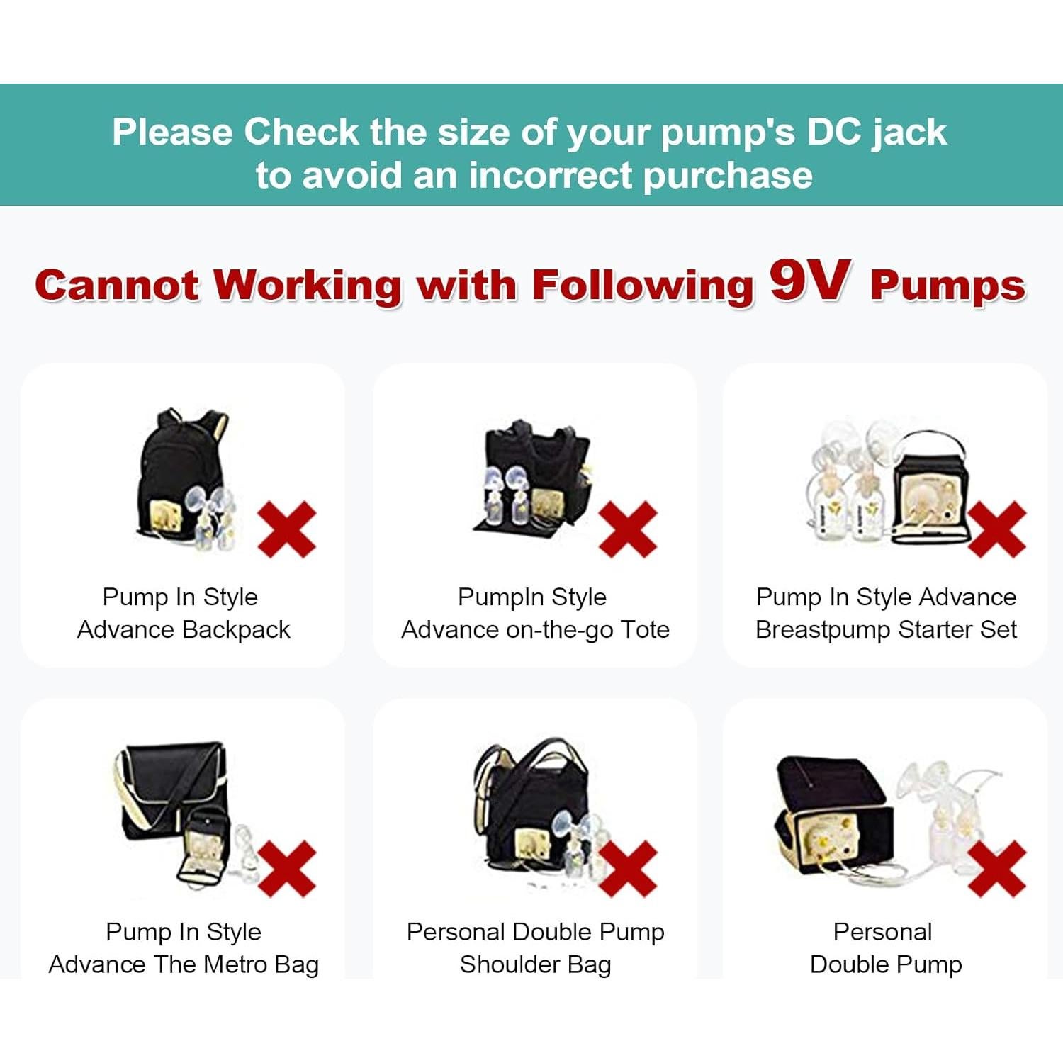 Bomba de Pecho Portátil 12V Smarkey para Medela y Spectra