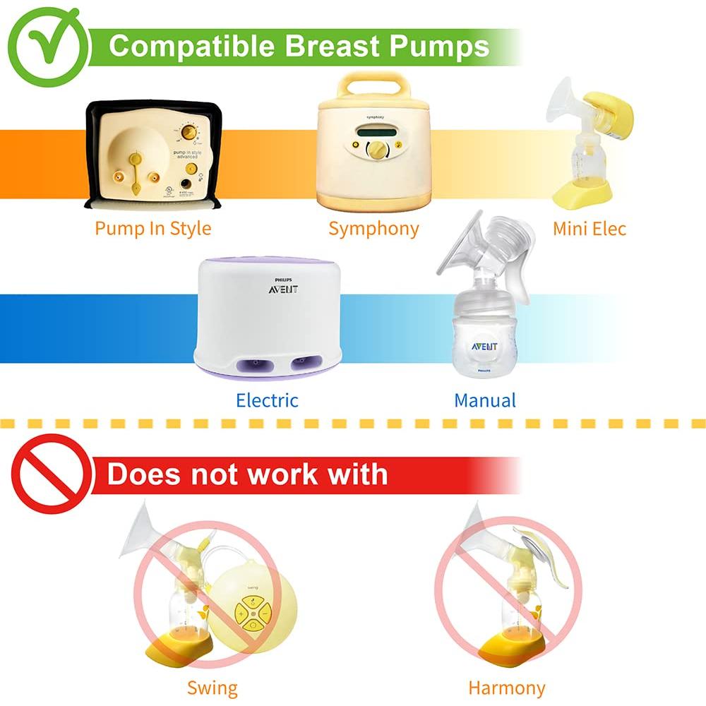 Válvulas de Pico de Pato Nenesupply 4 Pcs para Bombas Medela y Avent