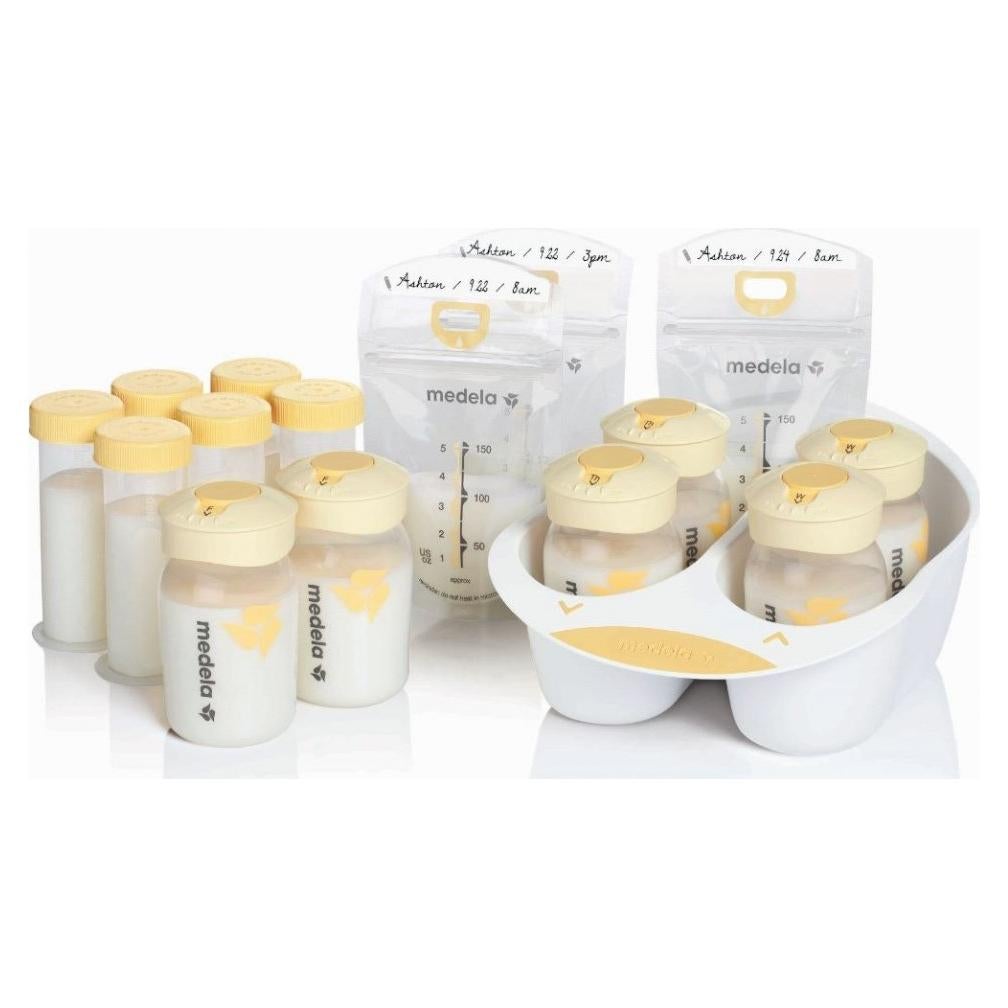 Conjunto de Almacenamiento de Leche Materna Medela 67348 - 6 Botellas y 20 Bolsas