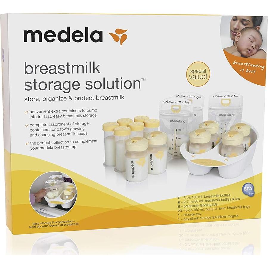 Conjunto de Almacenamiento de Leche Materna Medela 67348 - 6 Botellas y 20 Bolsas