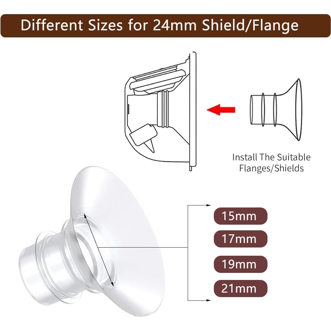 Kit de Insertos de Brida 15/17/19/21mm HRANIO - 8 Piezas