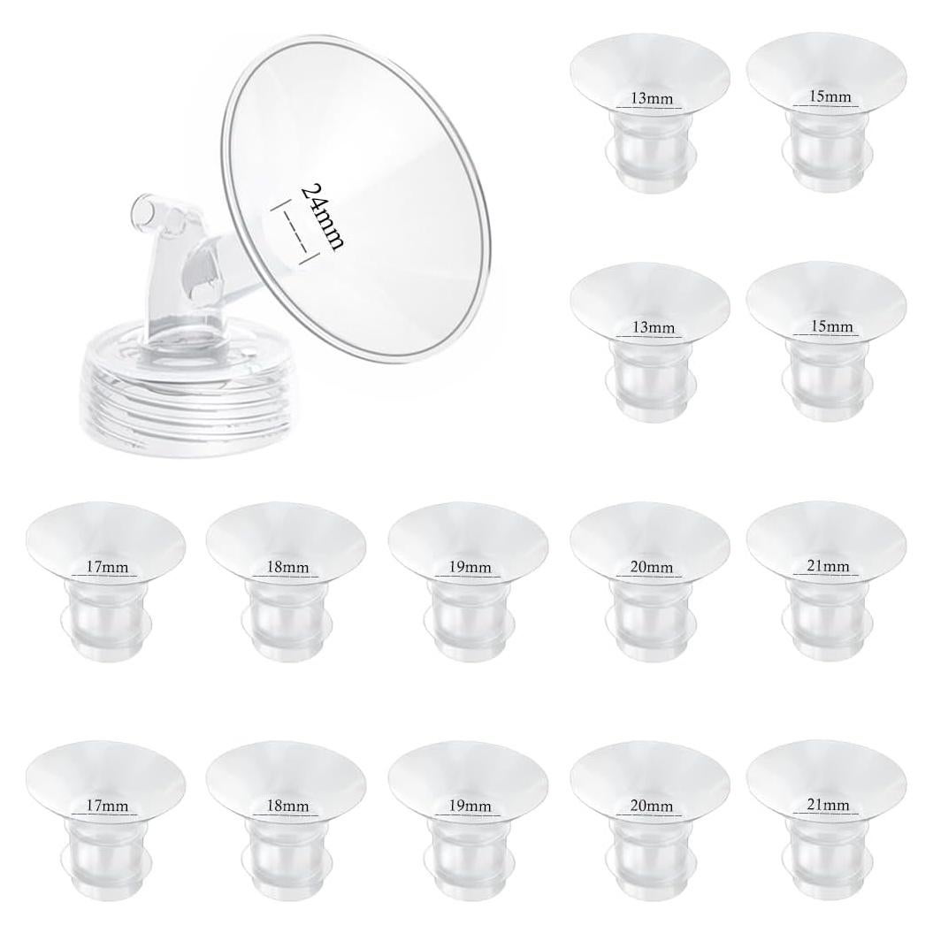 Insertos de Brida 14PC GOCROWEEN para Extractores de Leche 24mm