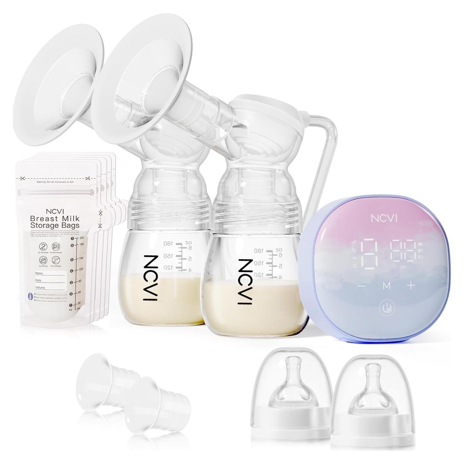 Bomba de Pecho Eléctrica Doble NCVI 8122-1 4 Modos 9 Niveles